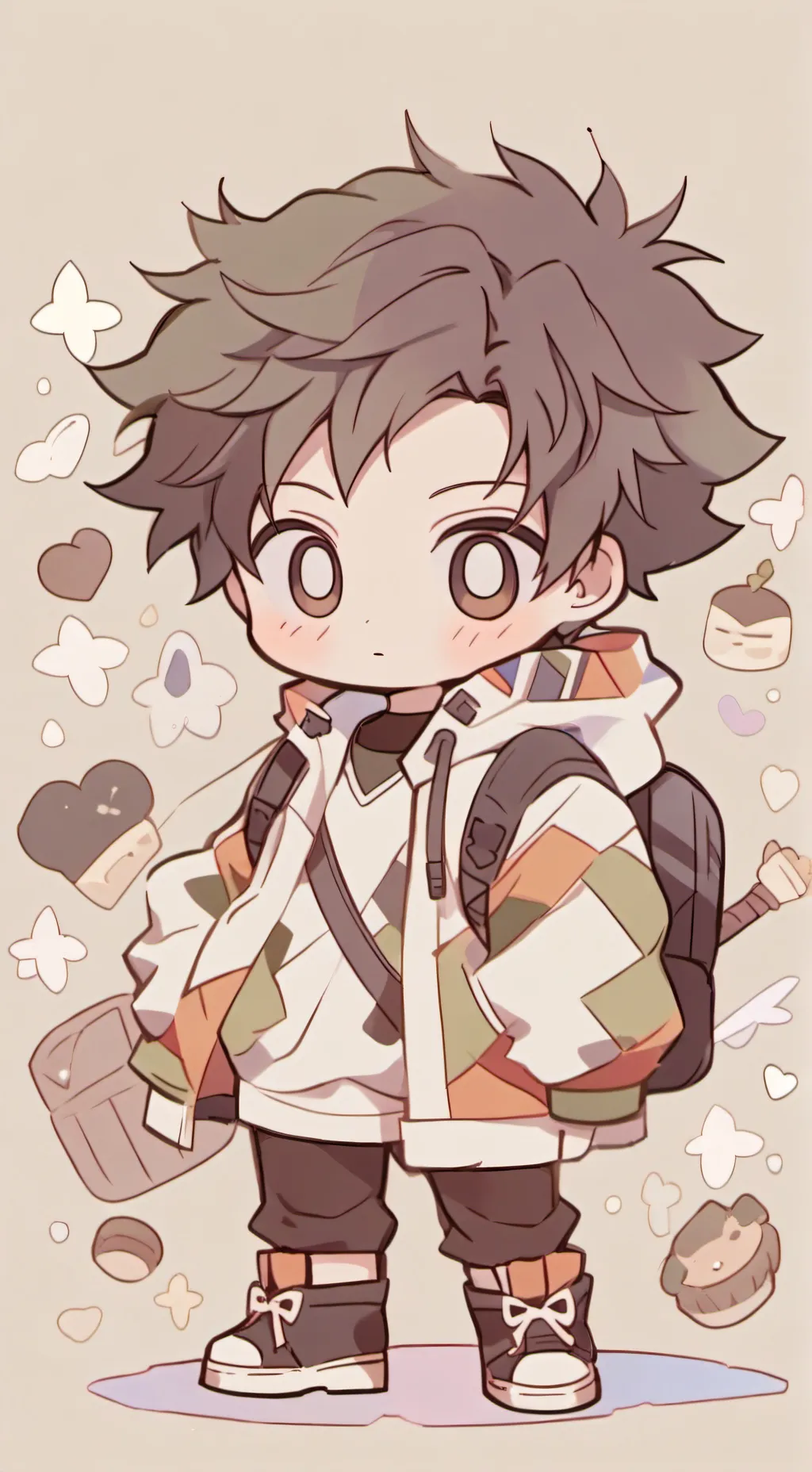 ai character: mha x jjk background