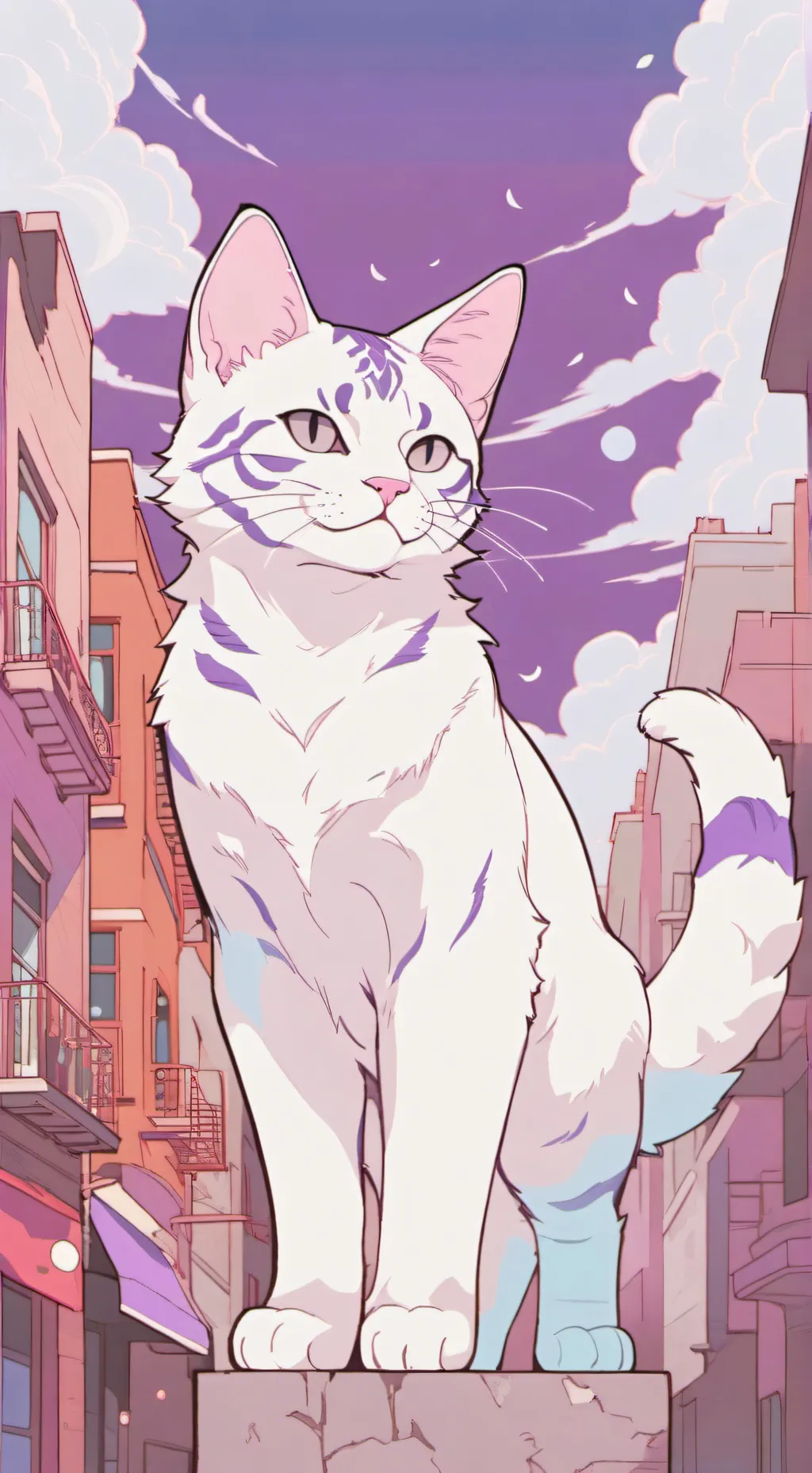 ai character: floofy background