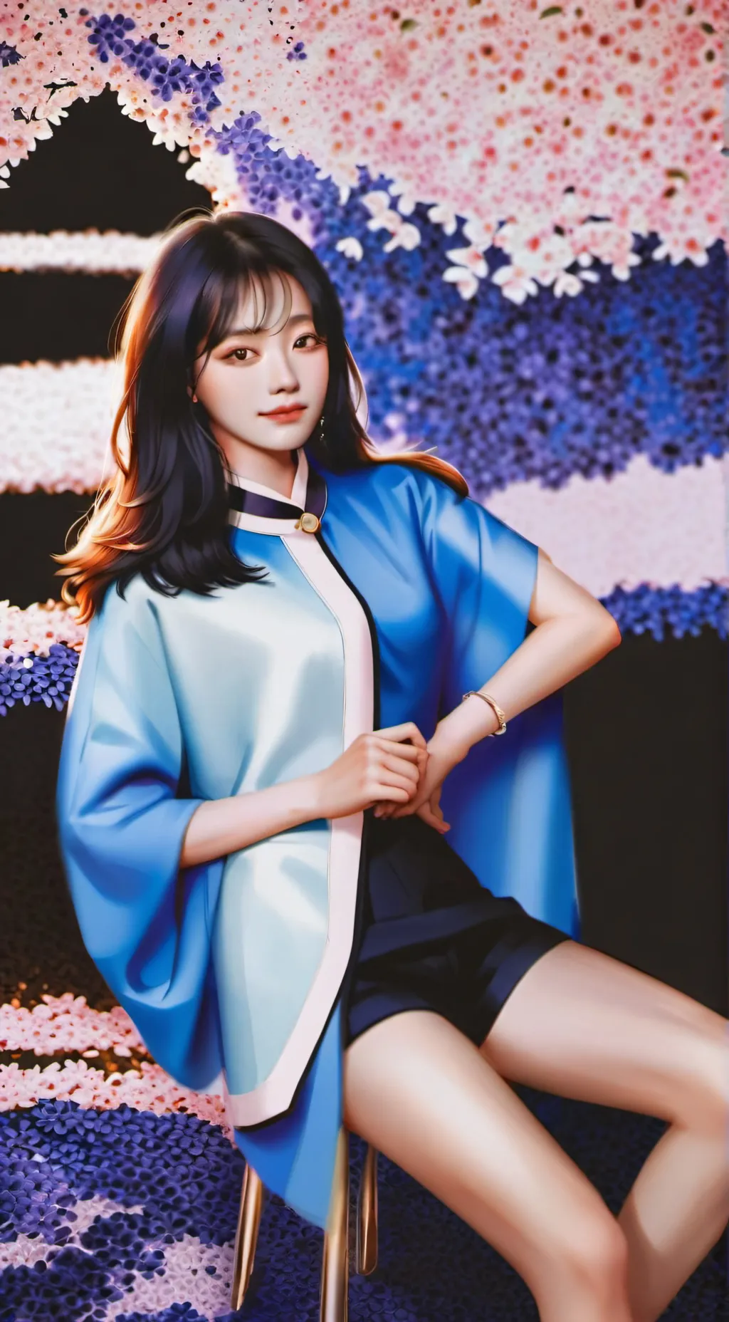 ai character: Le sserafim  background