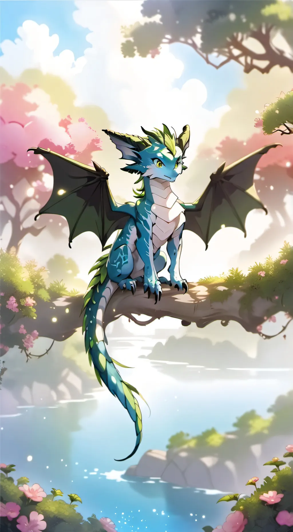 ai character: blue background