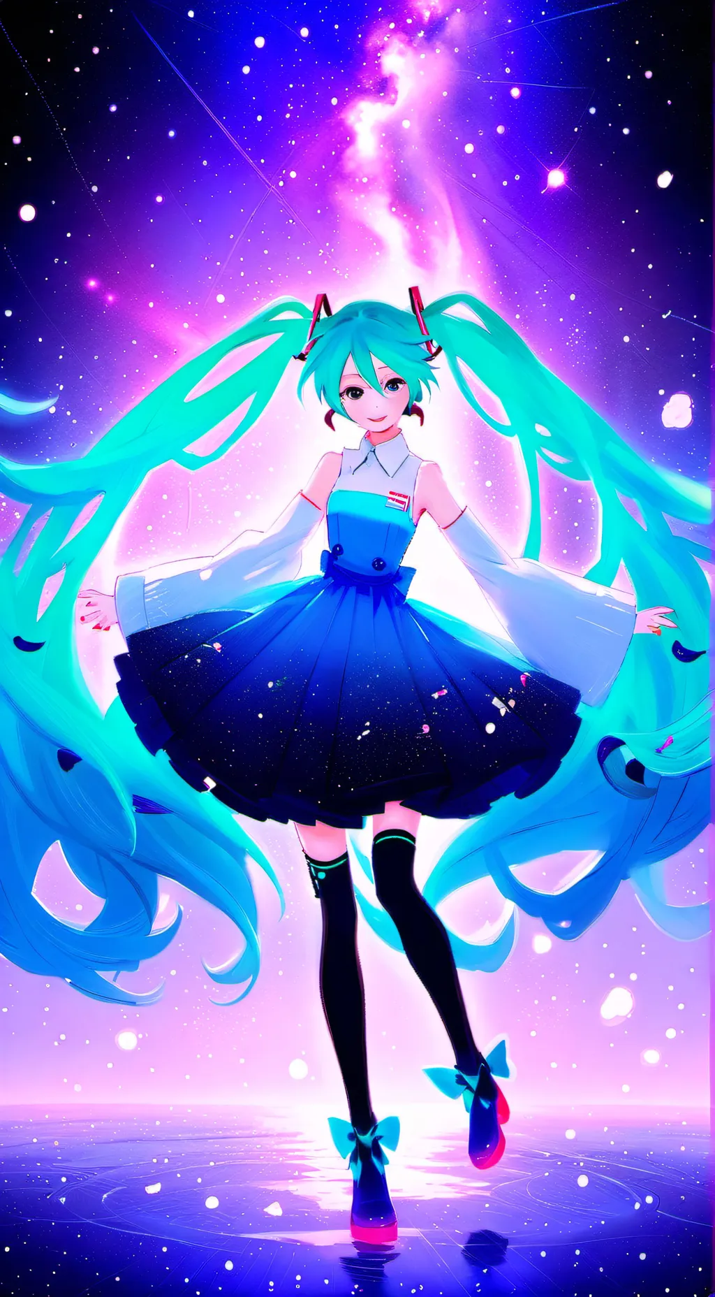 ai character: hatsune miku background