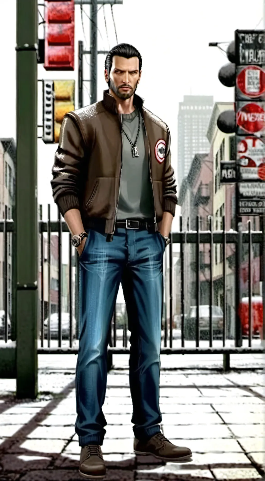 ai character: GTA 4 PATAZ  background