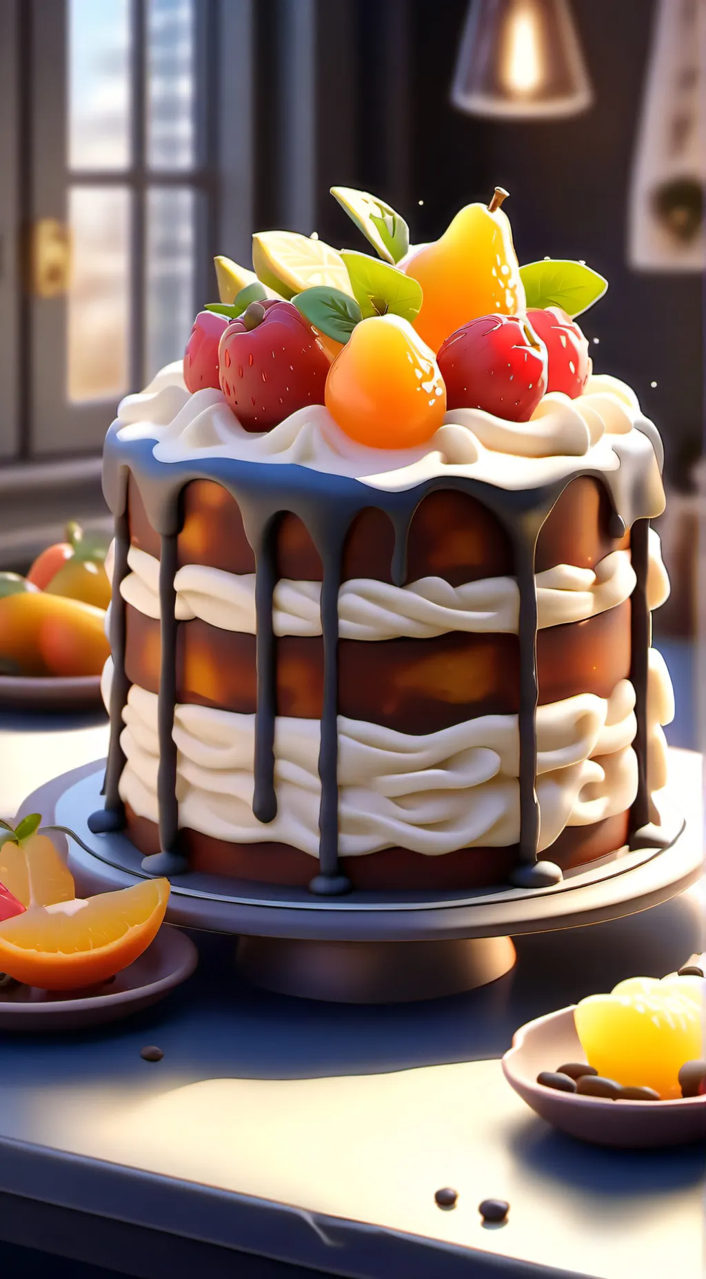 ai character: bake smth w cosmo background