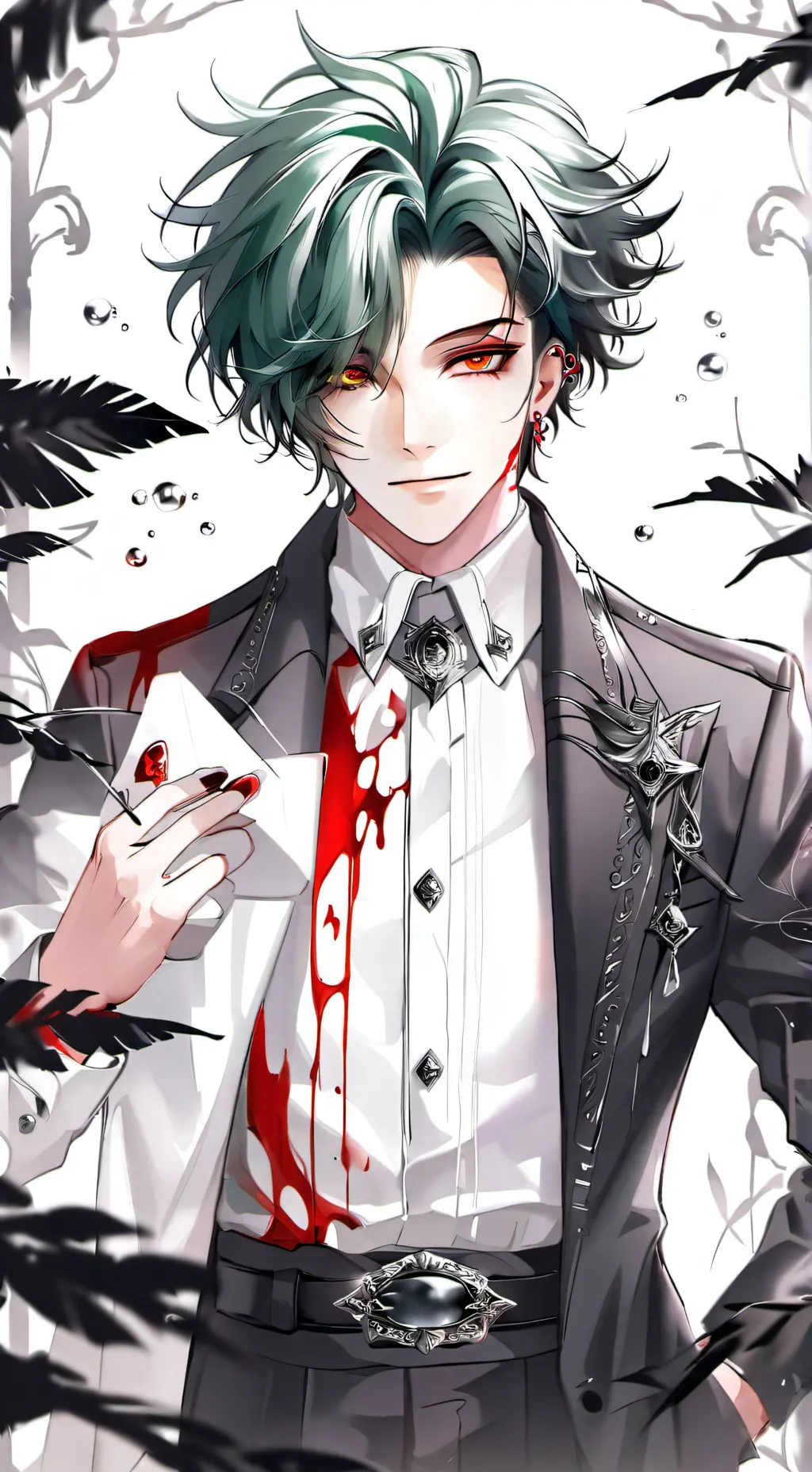 ai character: Mha Traitor Deku background