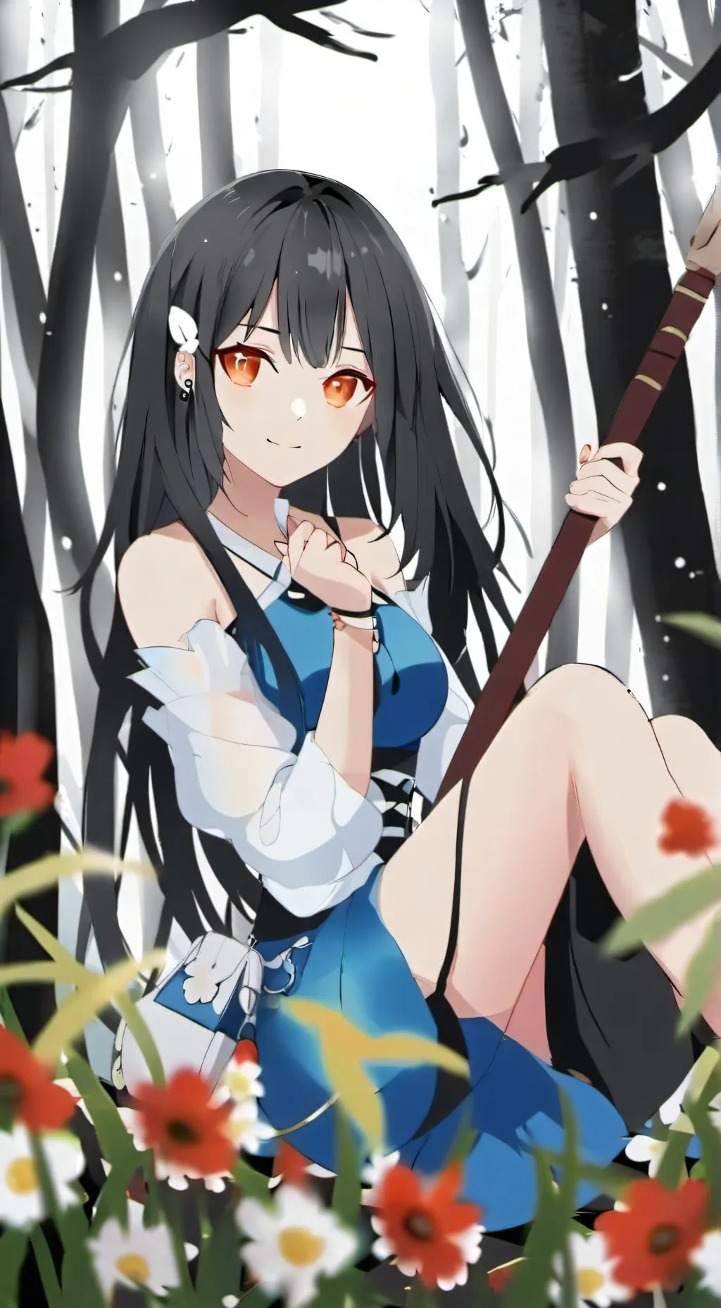 ai character: sus girl background