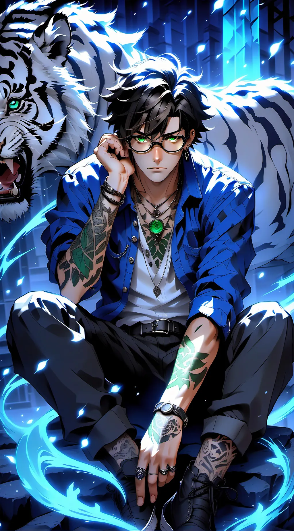 ai character: Félix  background