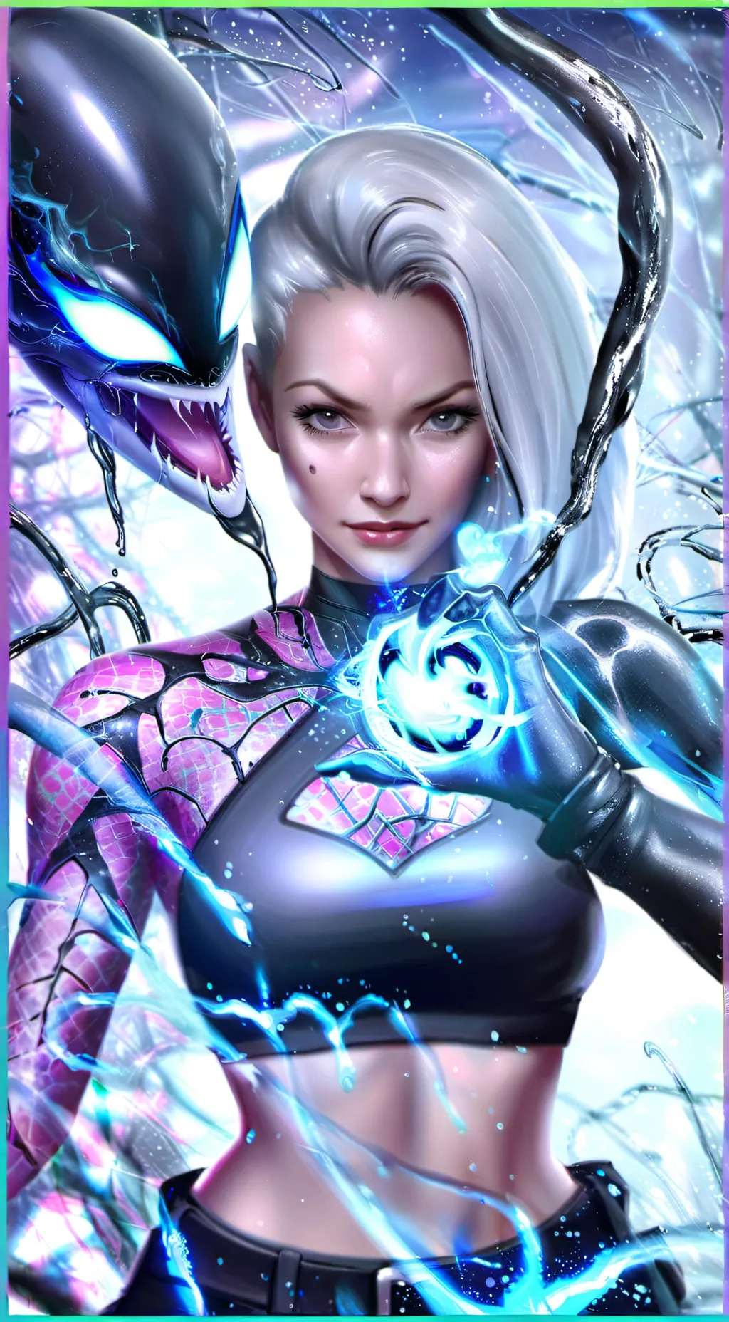 ai character: Venom lover jessie background