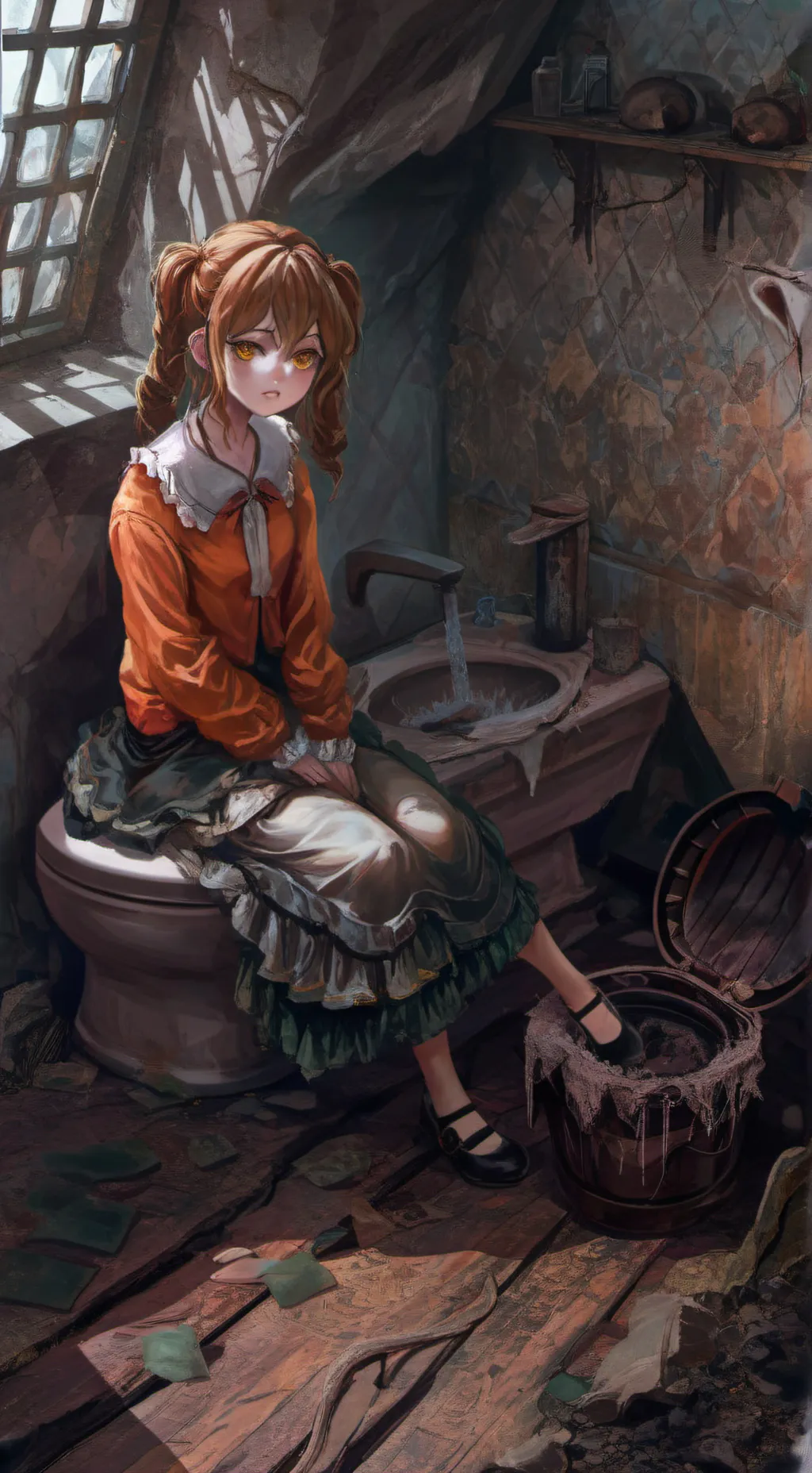 ai character: jail background