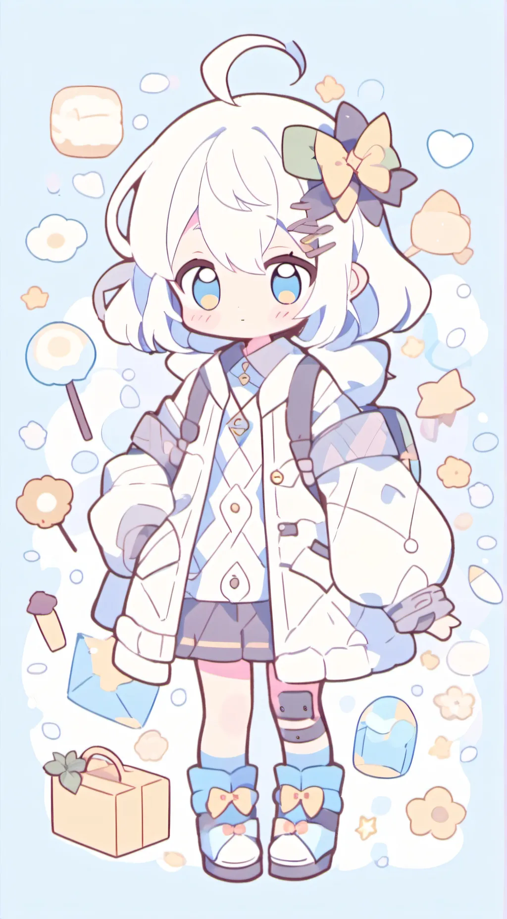 ai character: Lily Cloud background