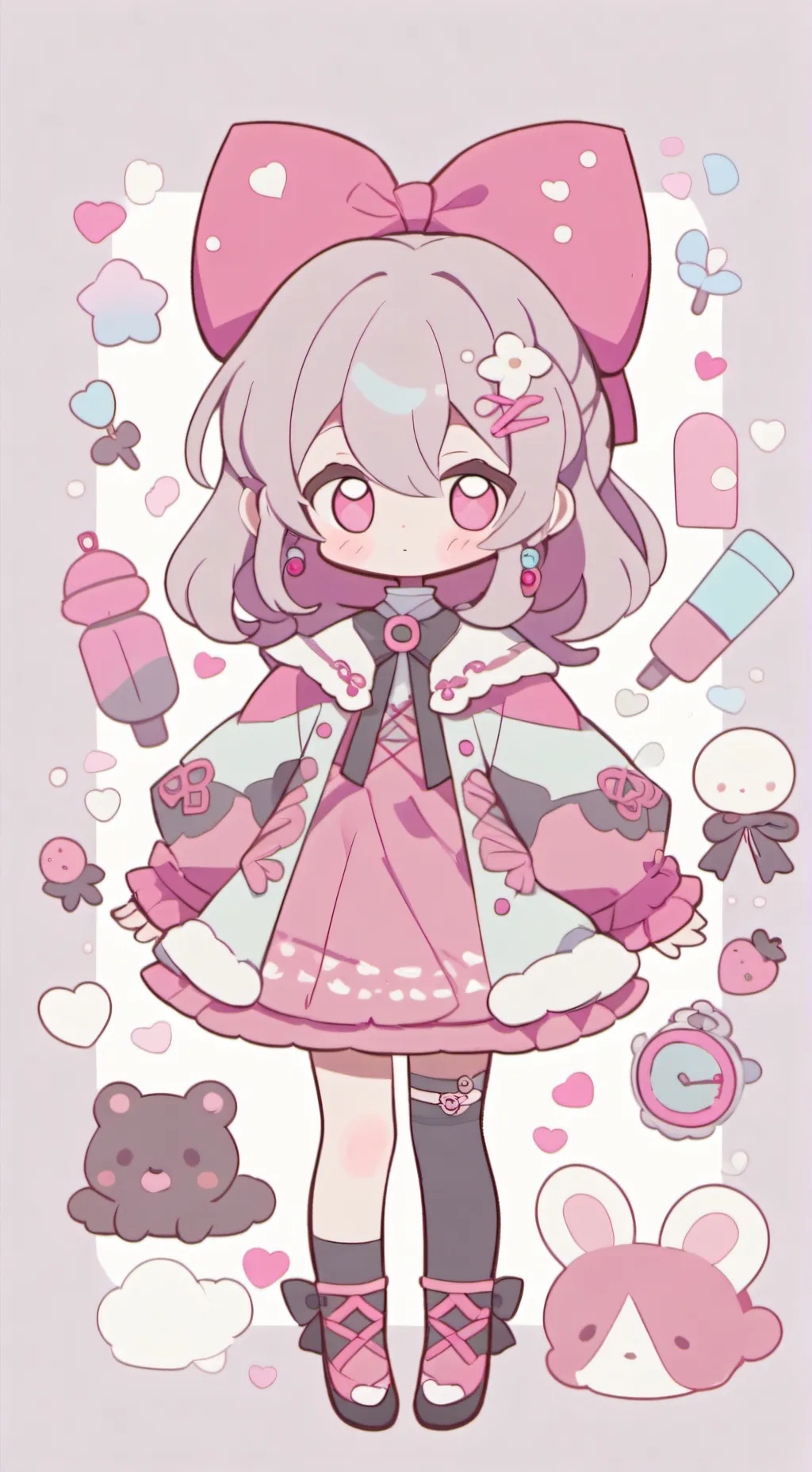 ai character: neko que e suandon background