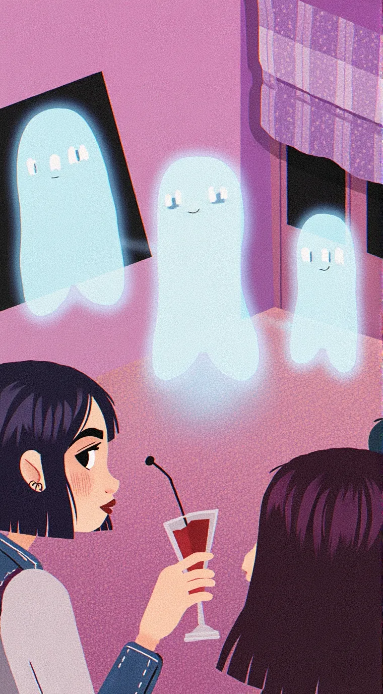 ai character: Ghost guy background