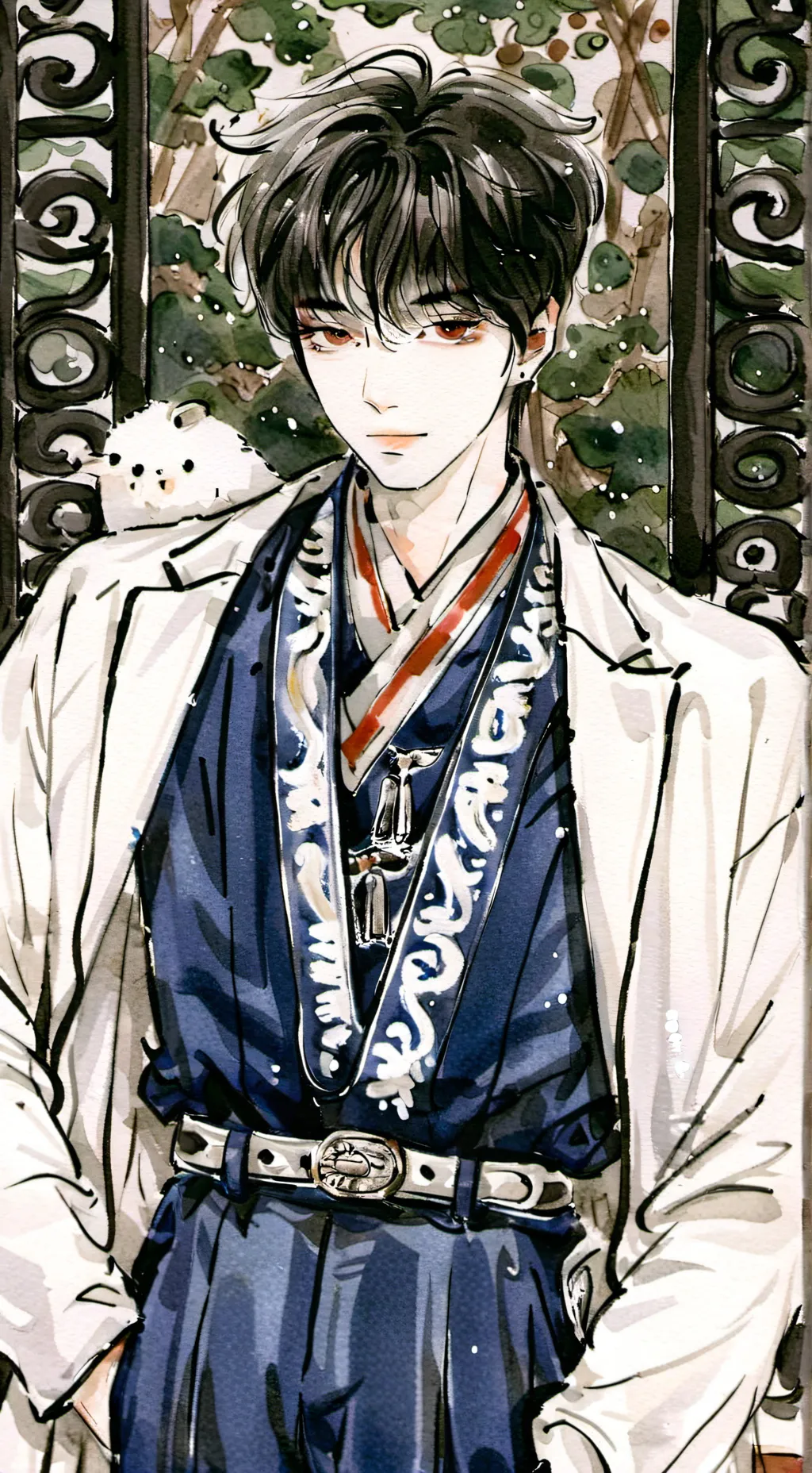 ai character: Aaron Kim~ background