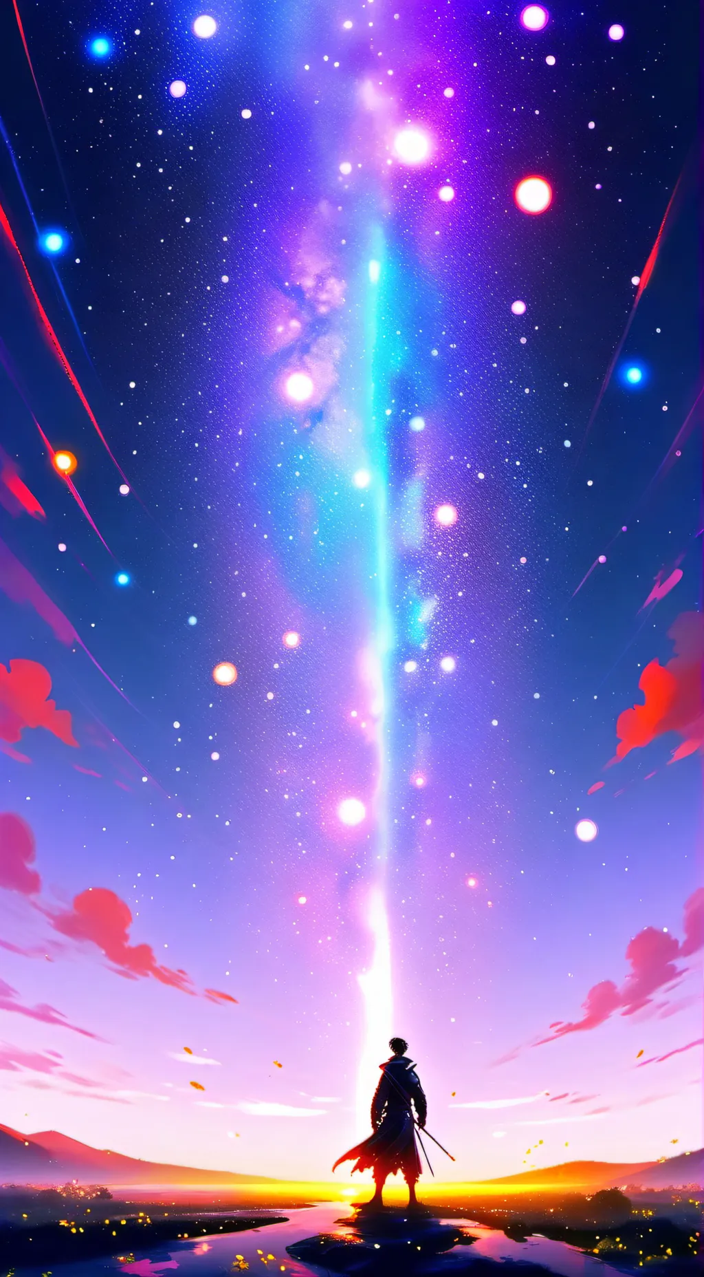 ai character: diamante laranja background