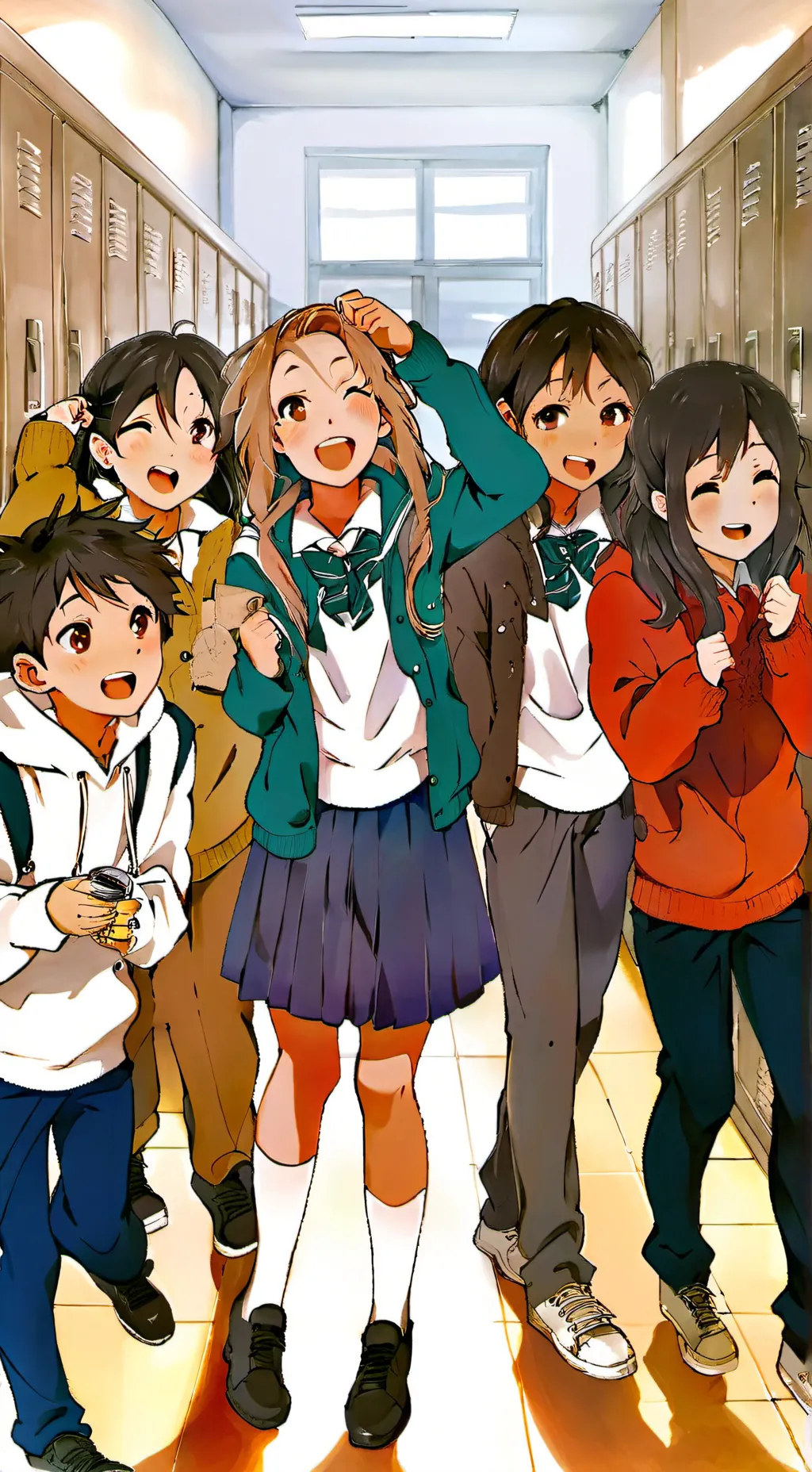 ai character: girl *school background