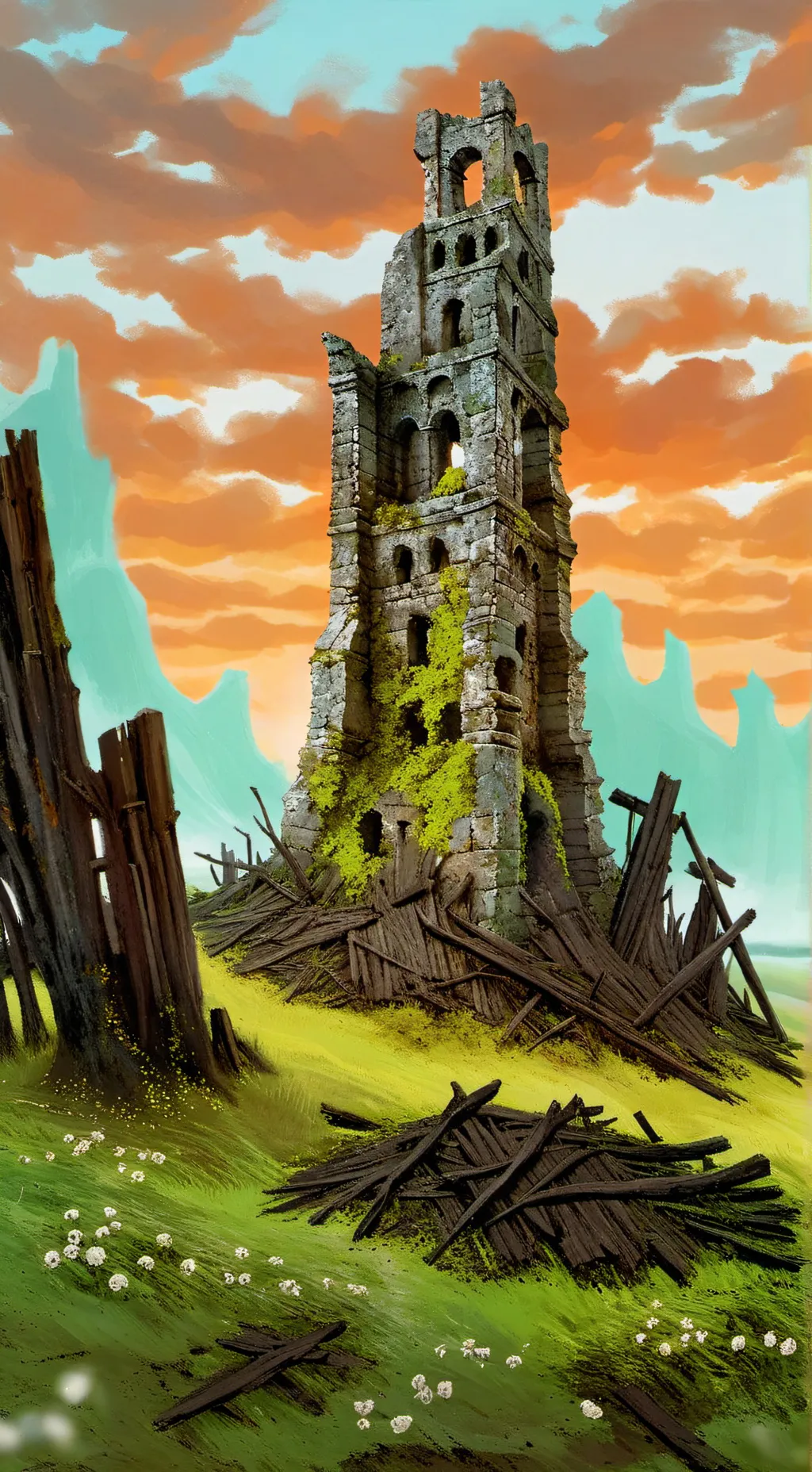 ai character: Tower Exploration background