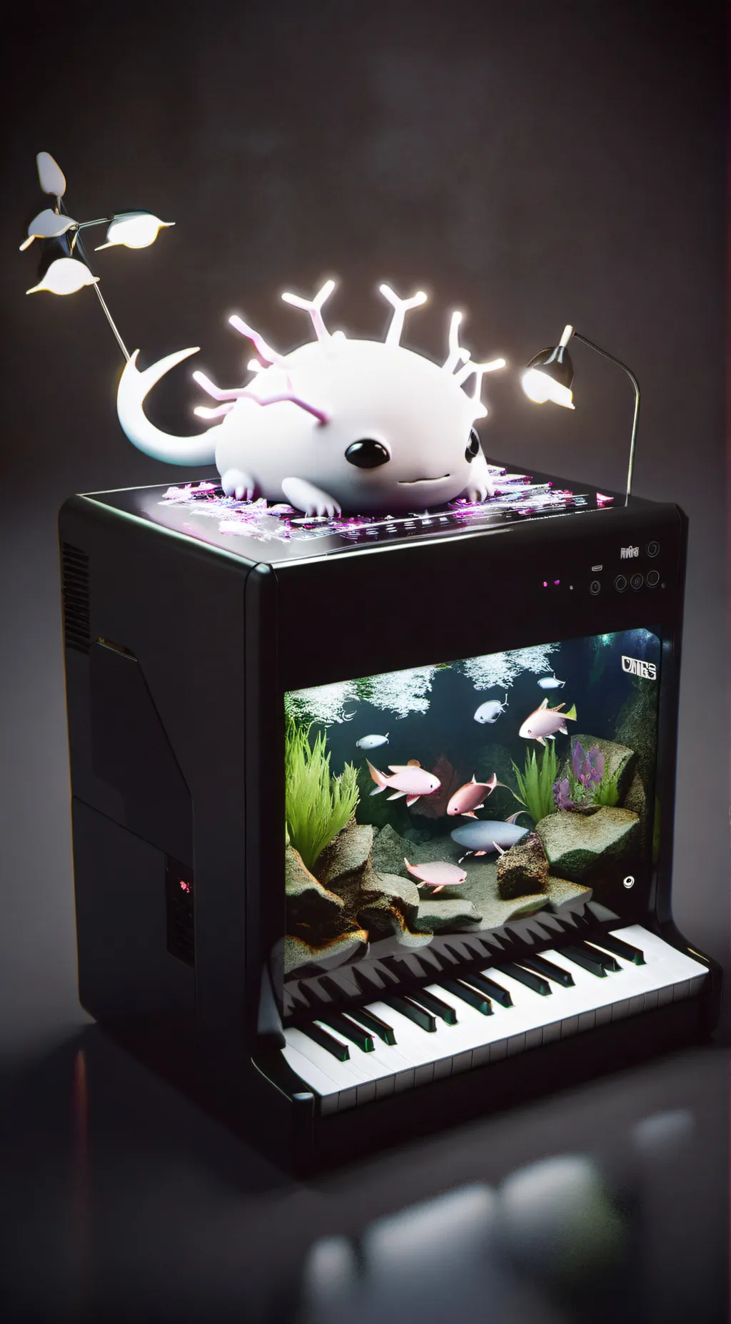 ai character: Pixel background