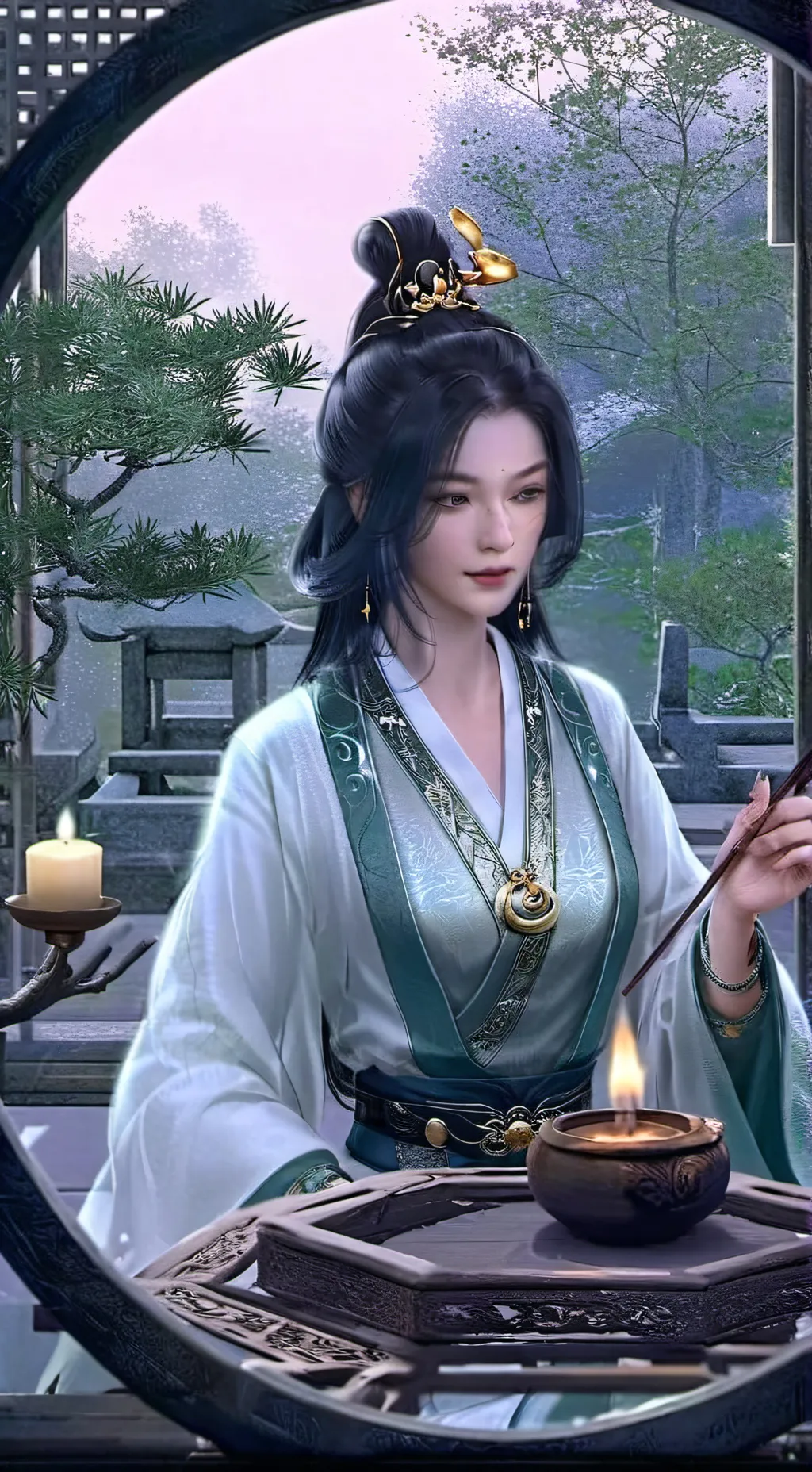 ai character: min lee background