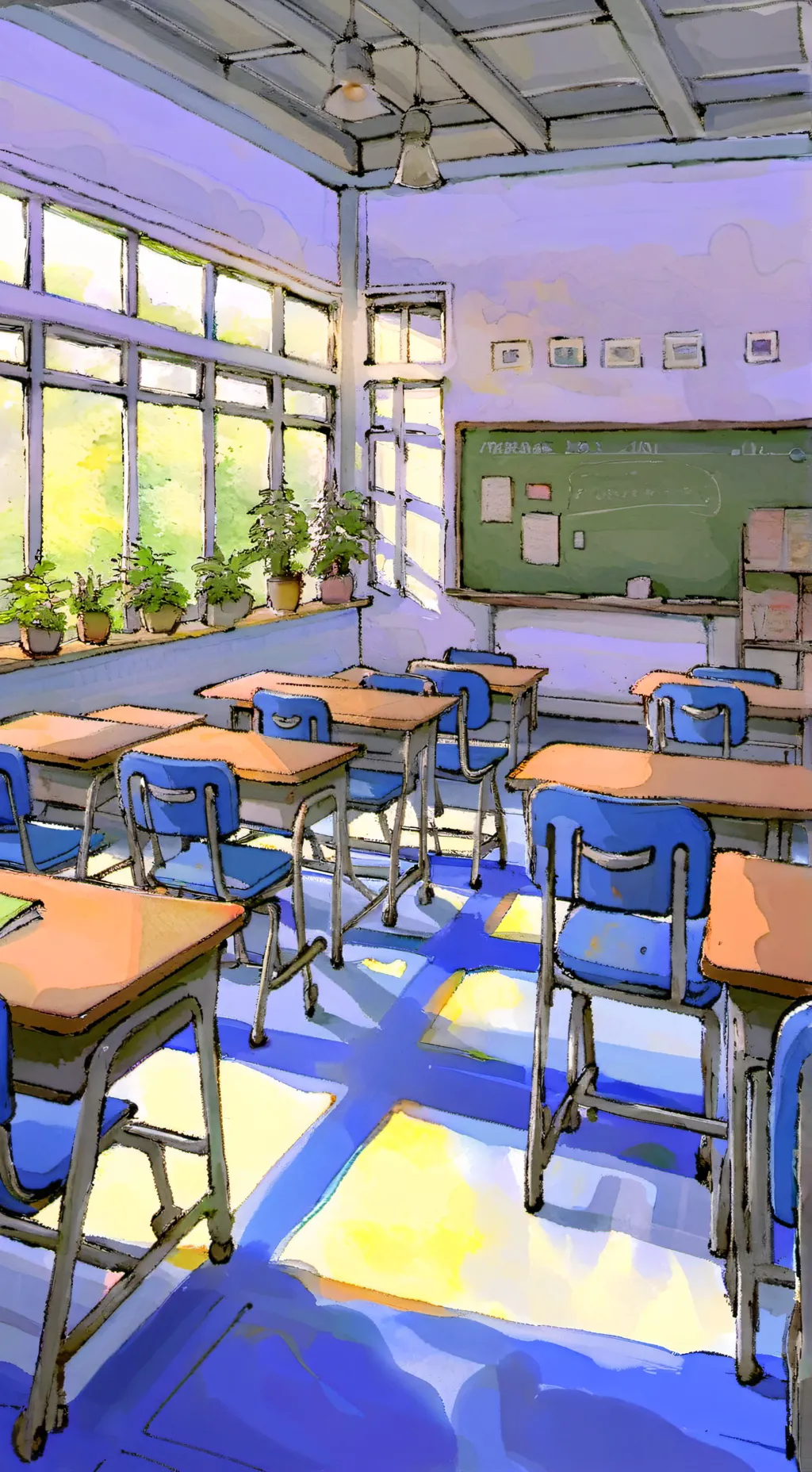 ai character: school  background