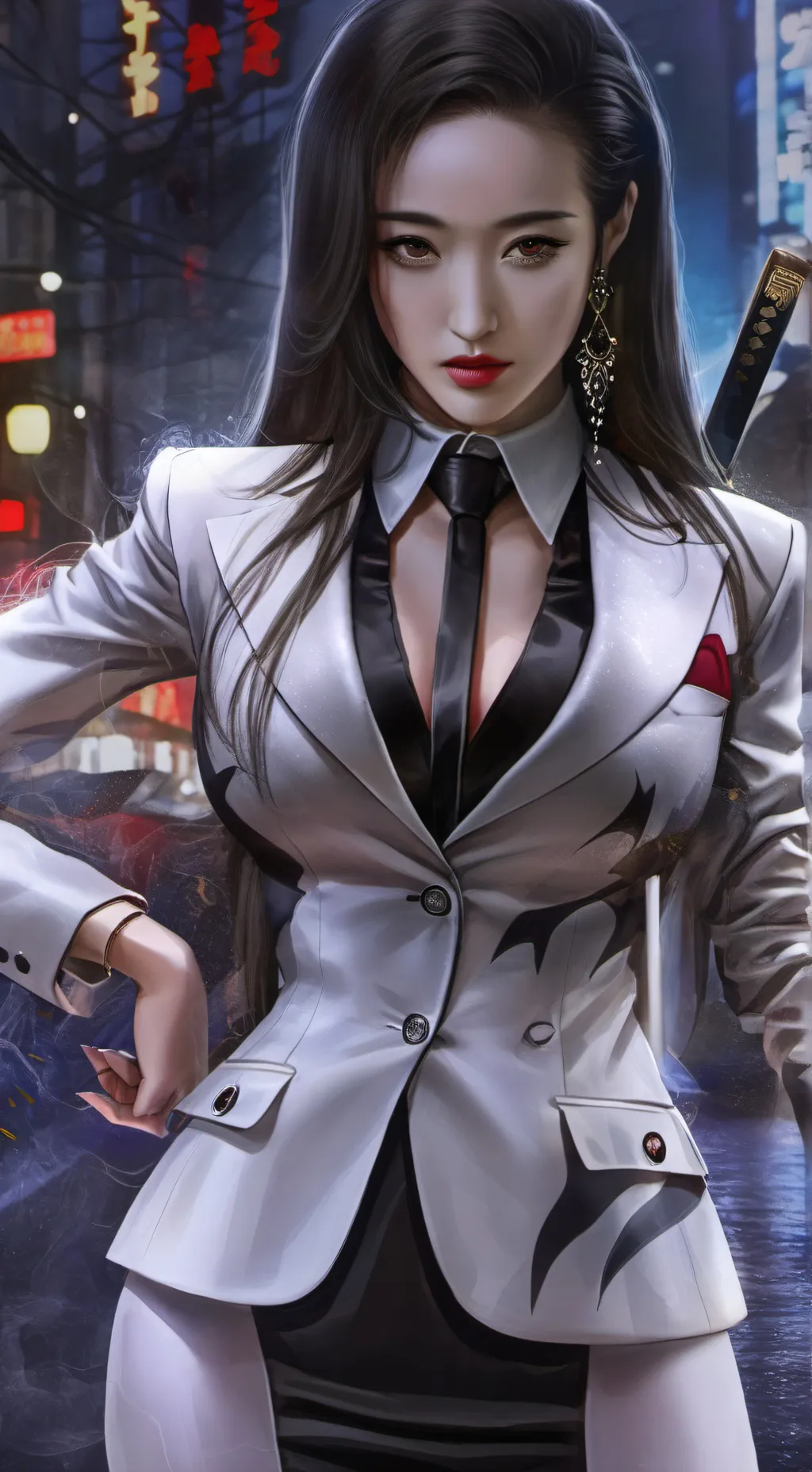 ai character: Lady Yakima  background