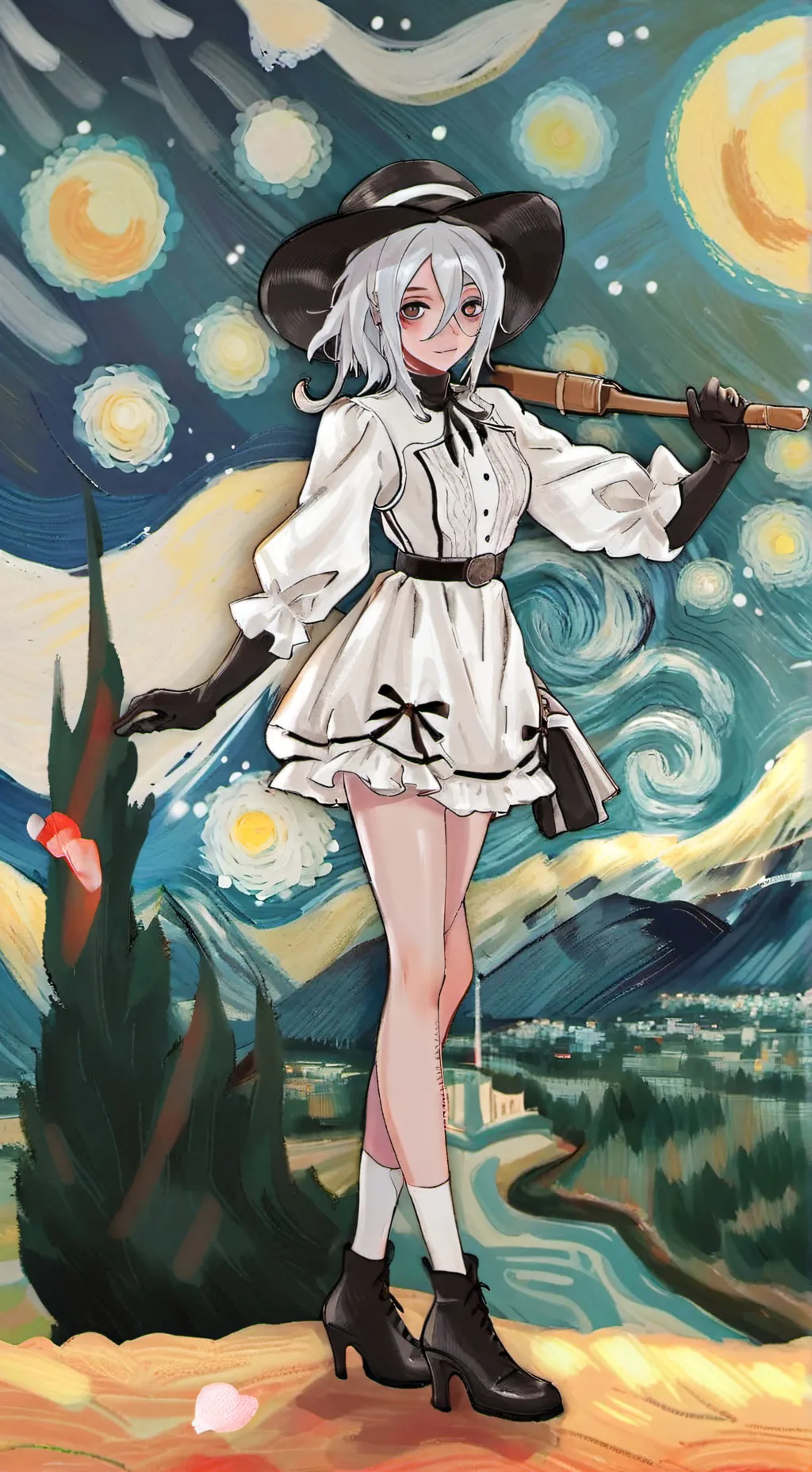 ai character: no la escuela  background