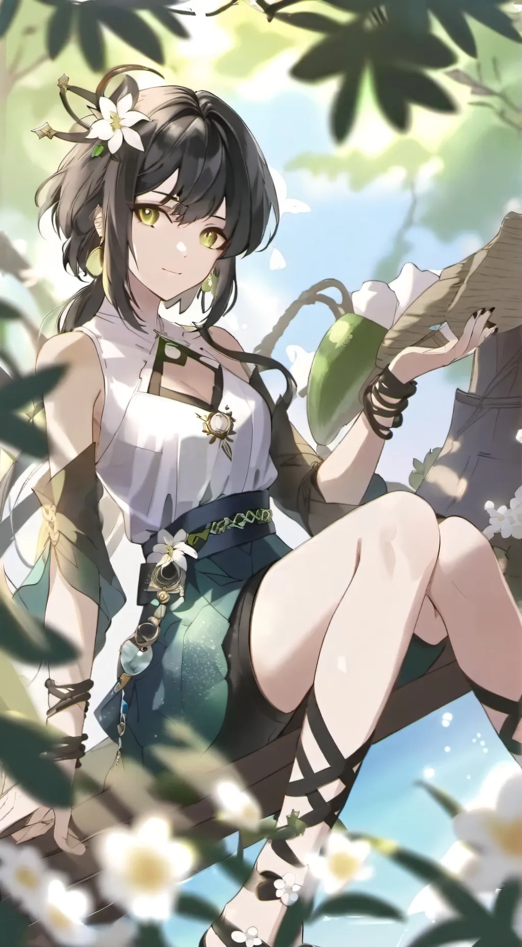 ai character: Shinobu x tomioka background