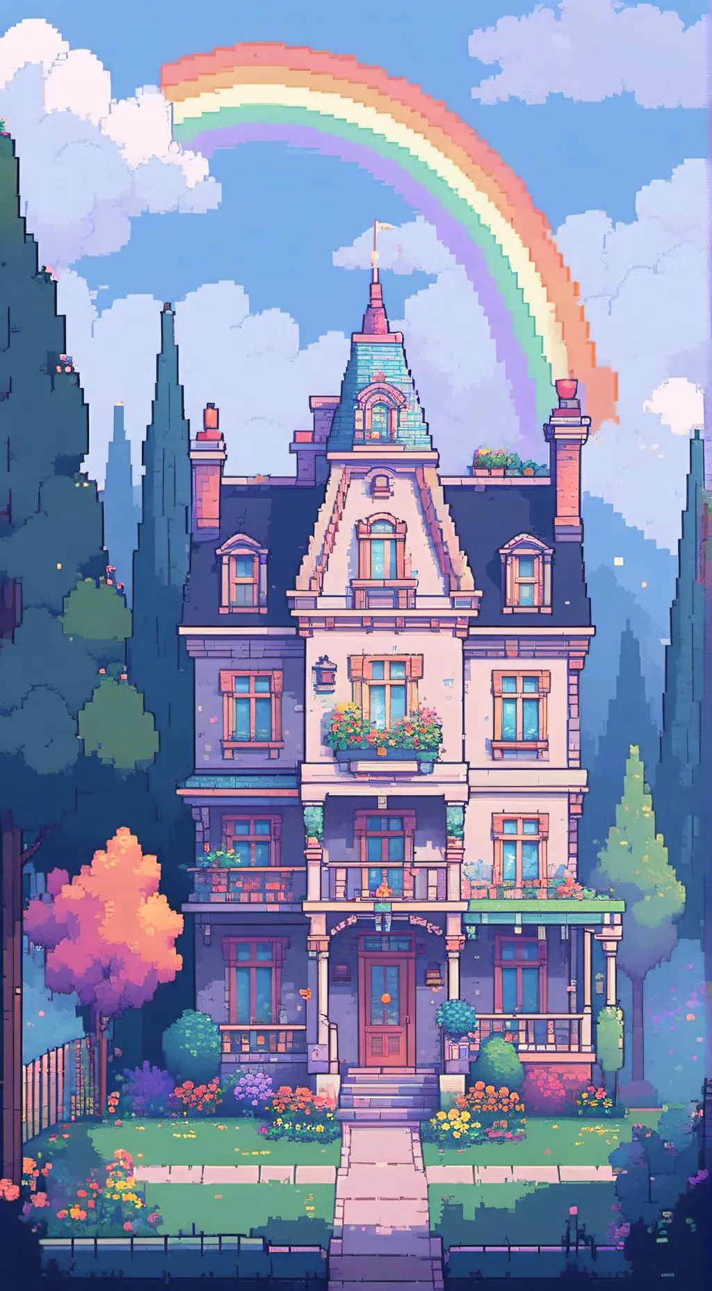 ai character: 🌼꧁✾Dw✾꧂🌈 background