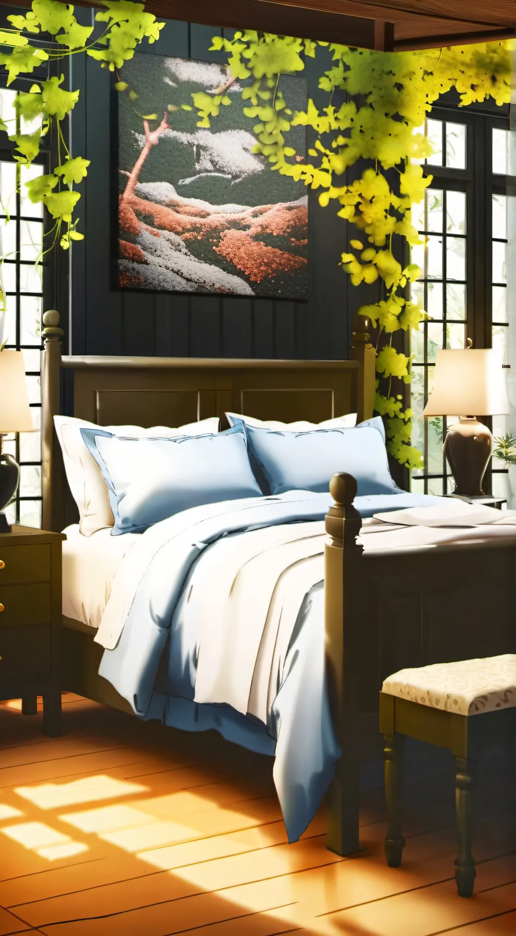 ai character: jjk sleepover background