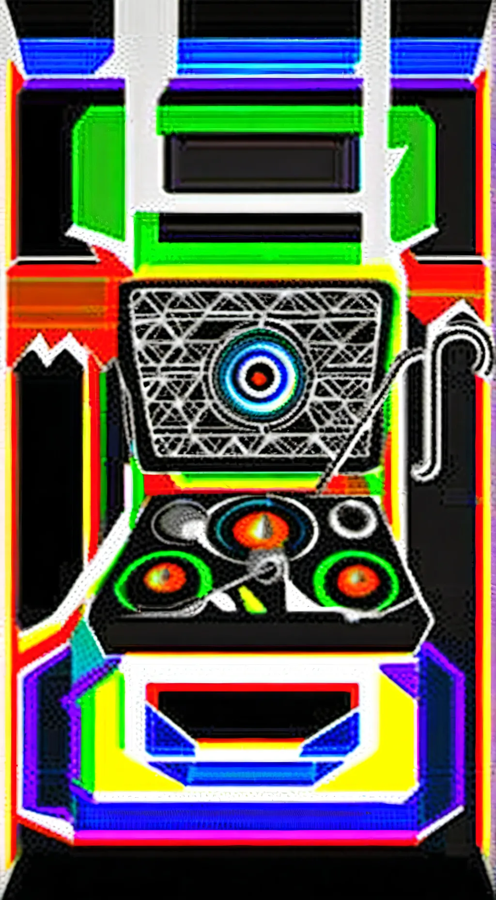 ai character: FIRE IN the hole background