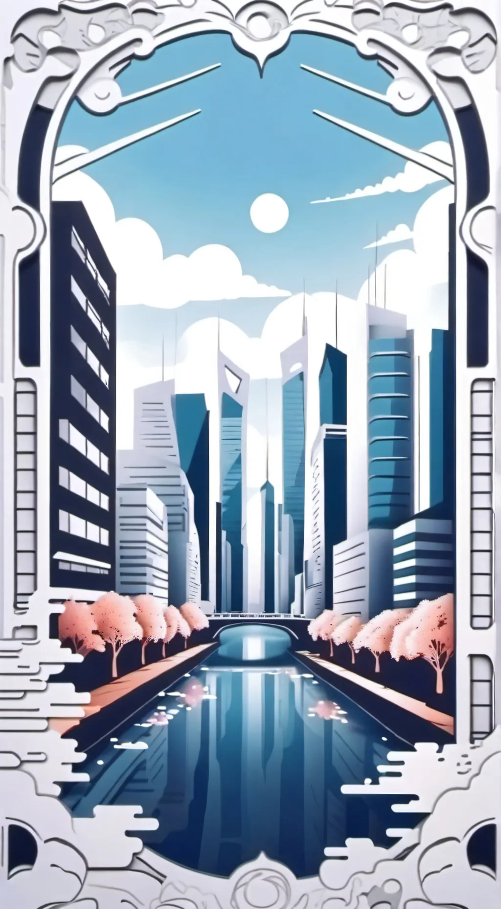 ai character: город background