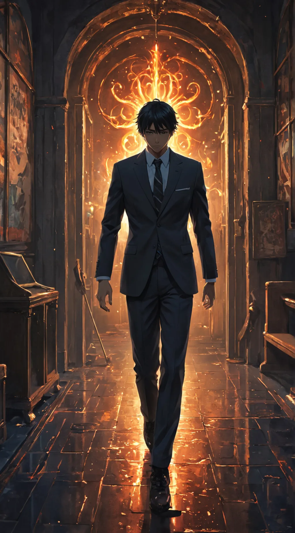 ai character: Damien background