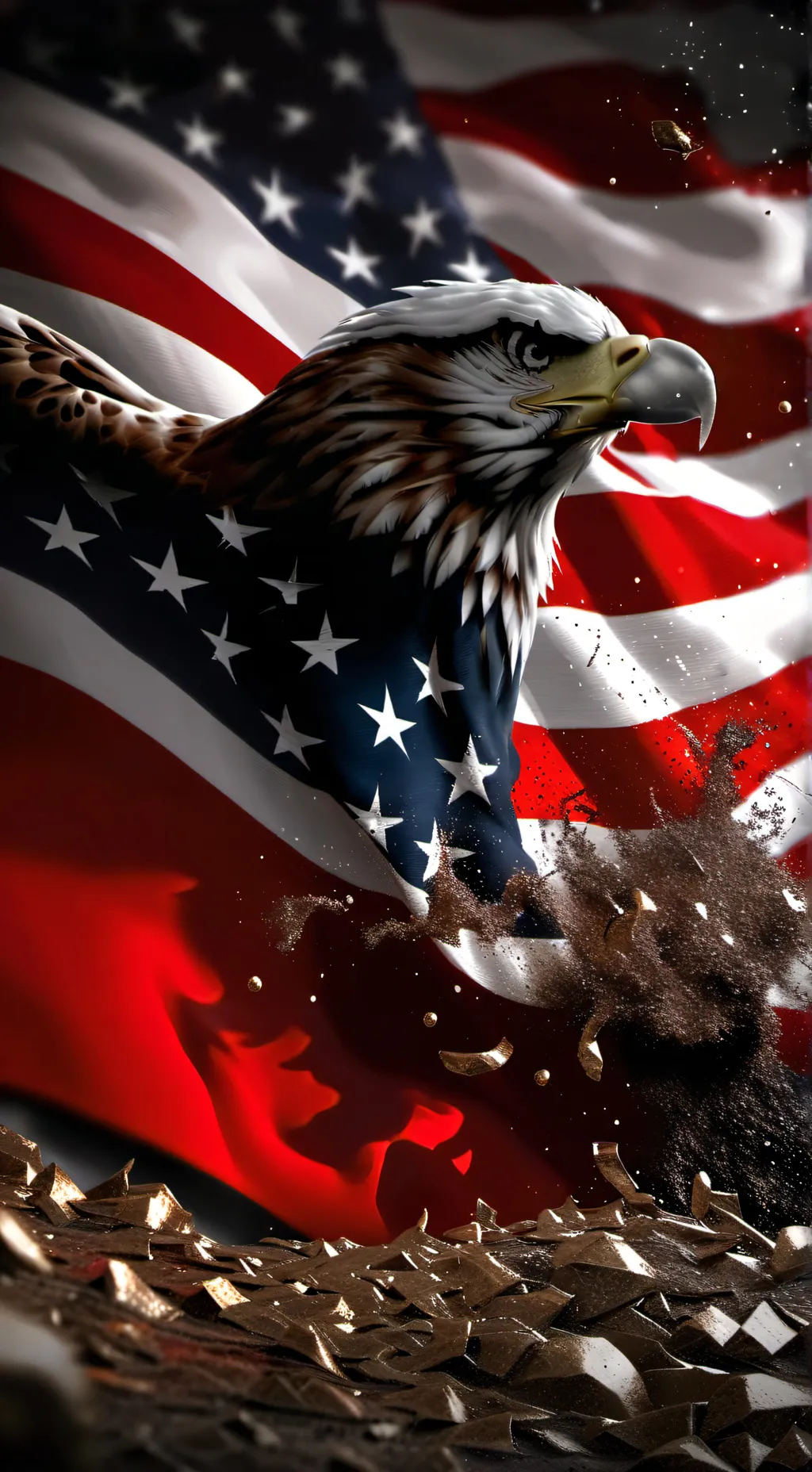 ai character: usa(again :3 ) background