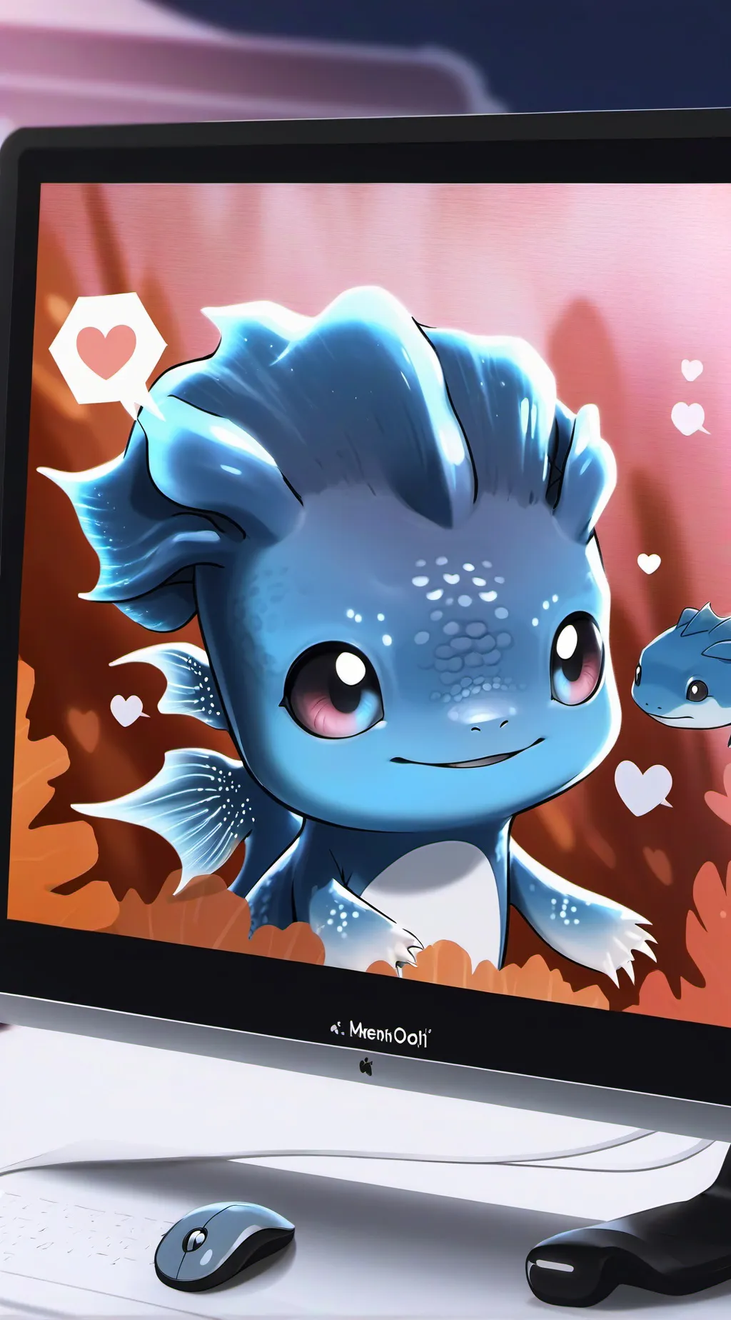 ai character: Pixel background