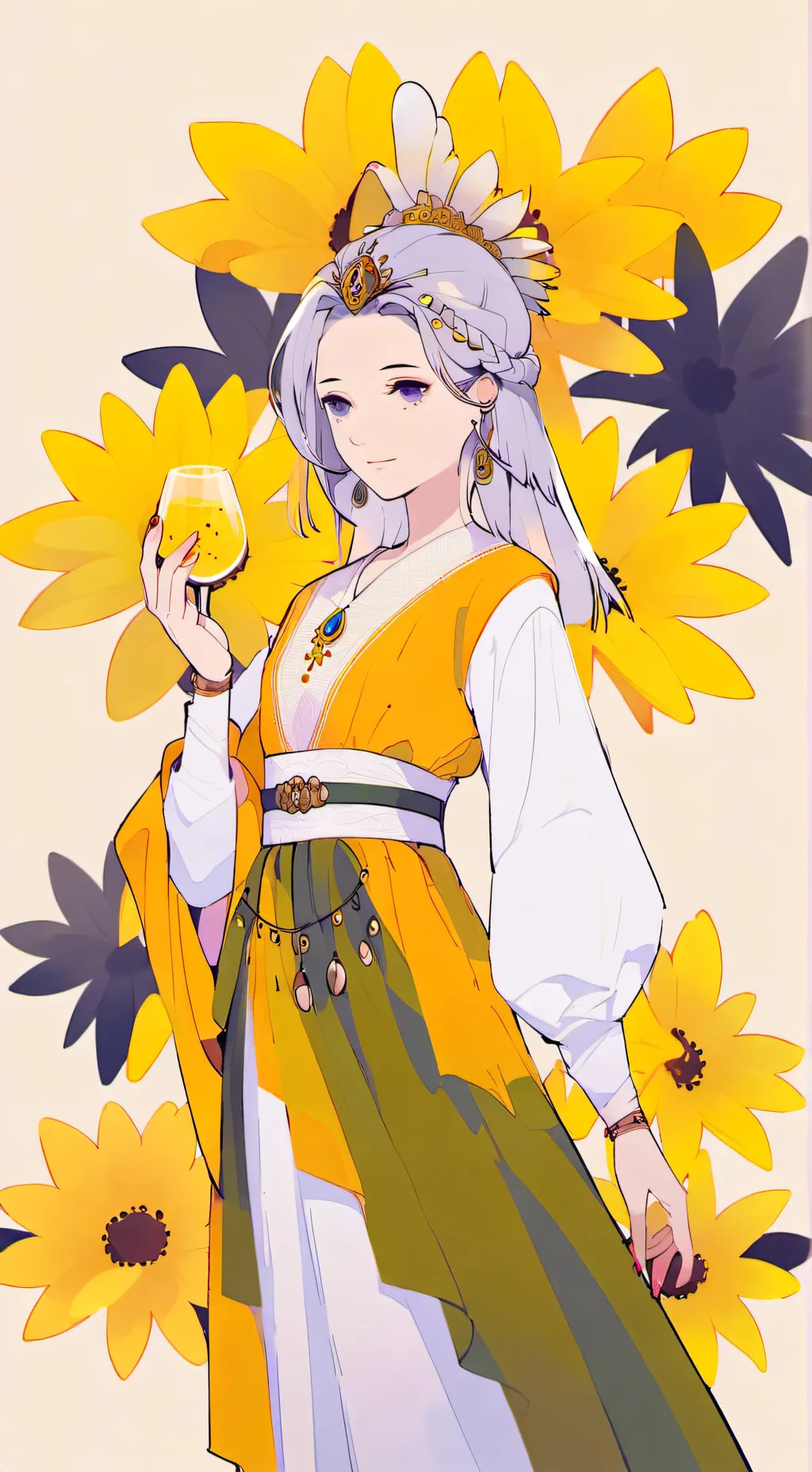 ai character: gay girl  background