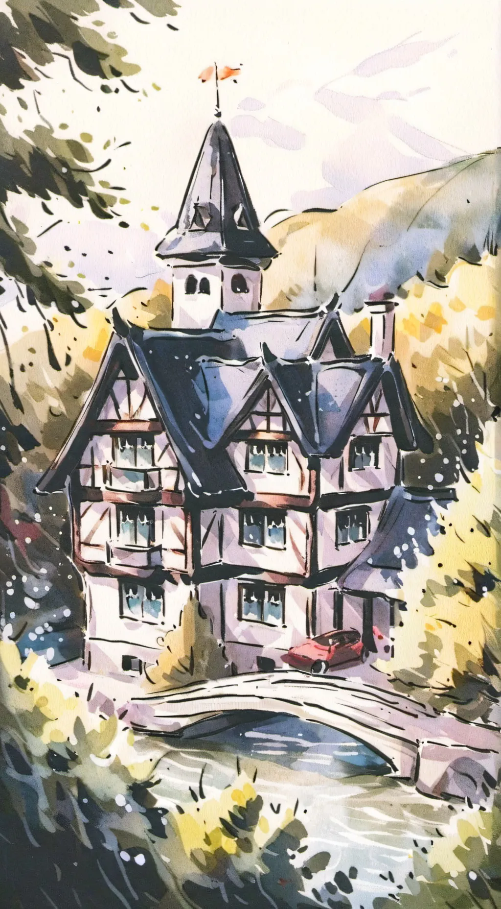 ai character: The Malfoy Mannor  background