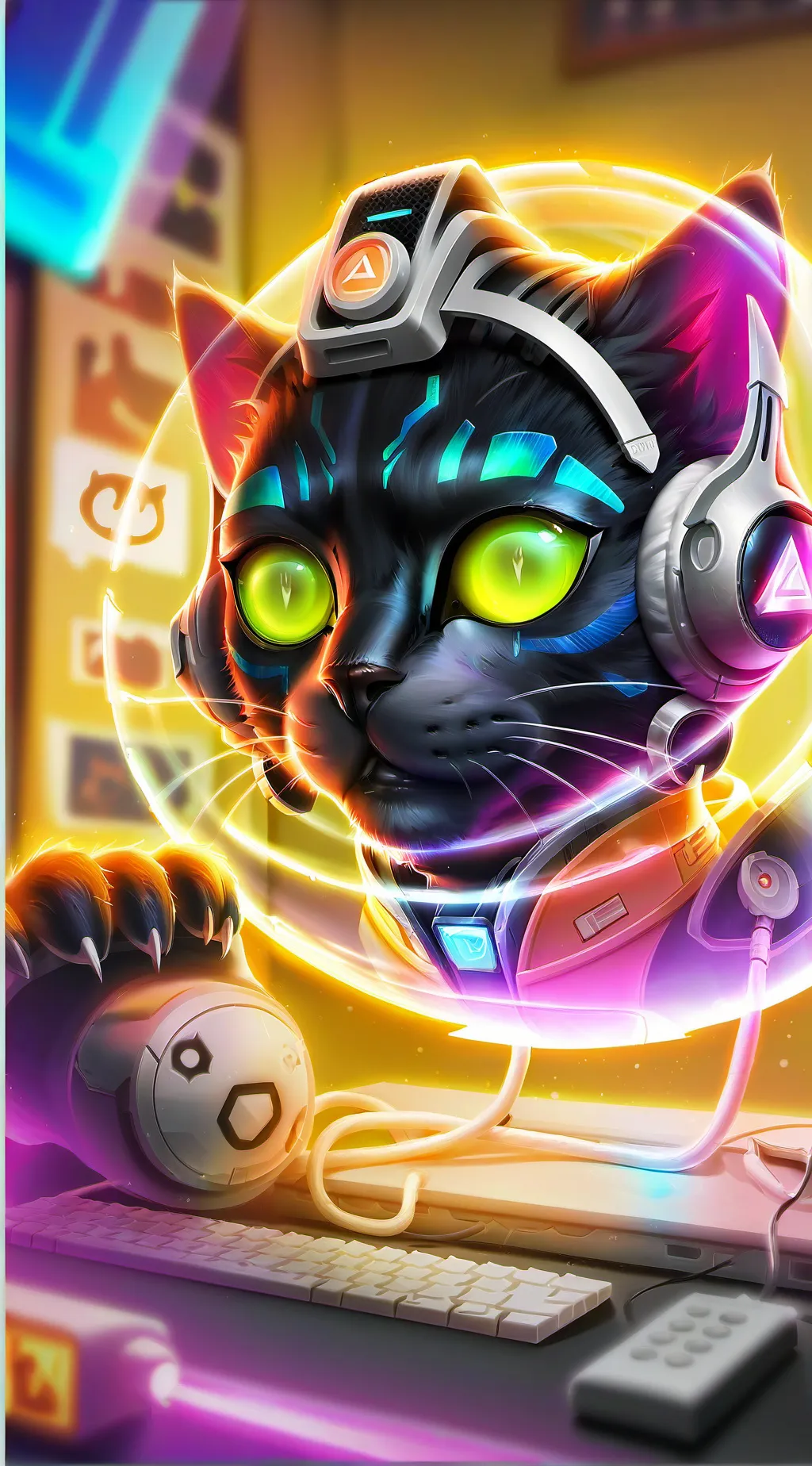 ai character: Byte background