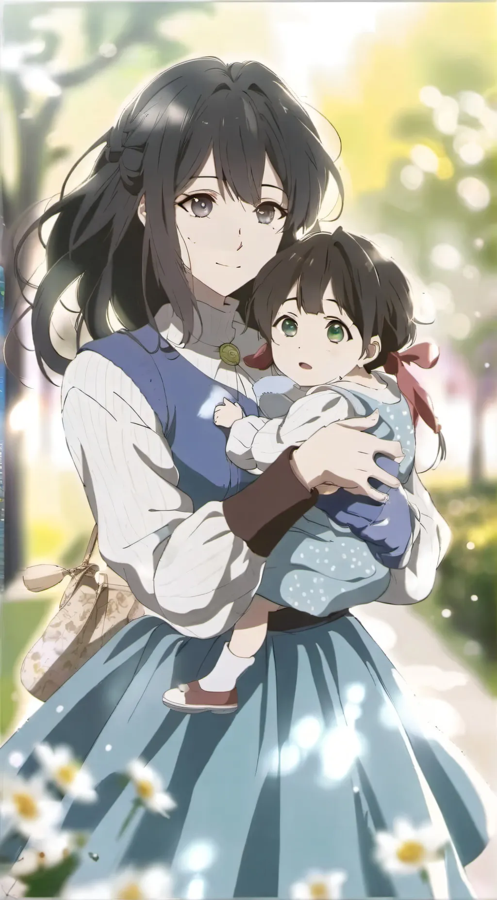 ai character: Maria y Sonia background