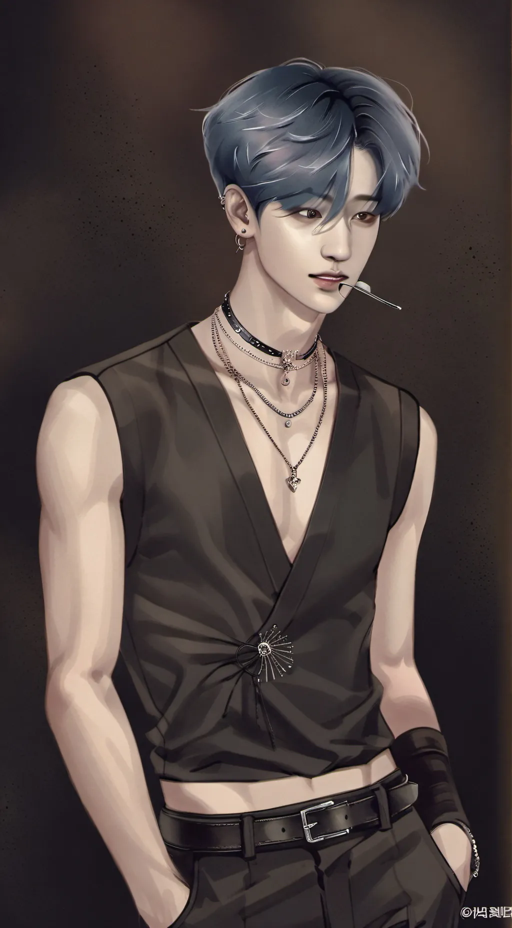 ai character: han jisung  background