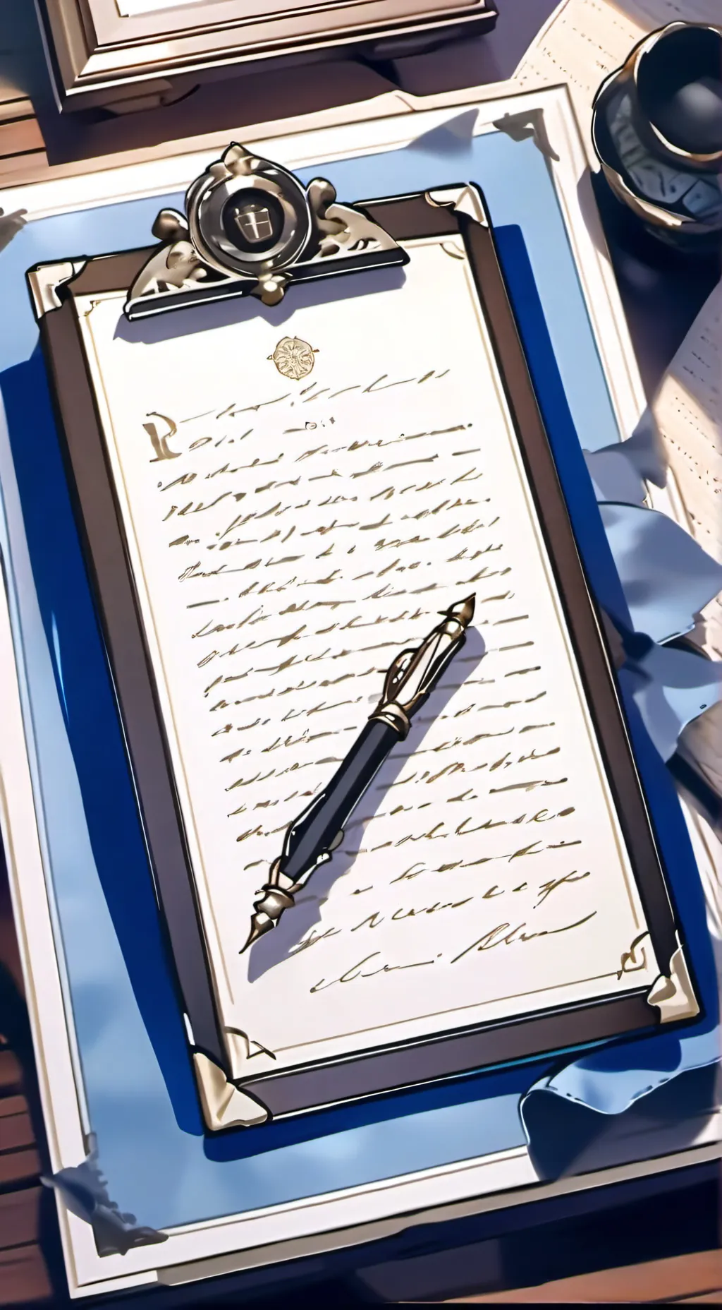 ai character: clip Bord saver background