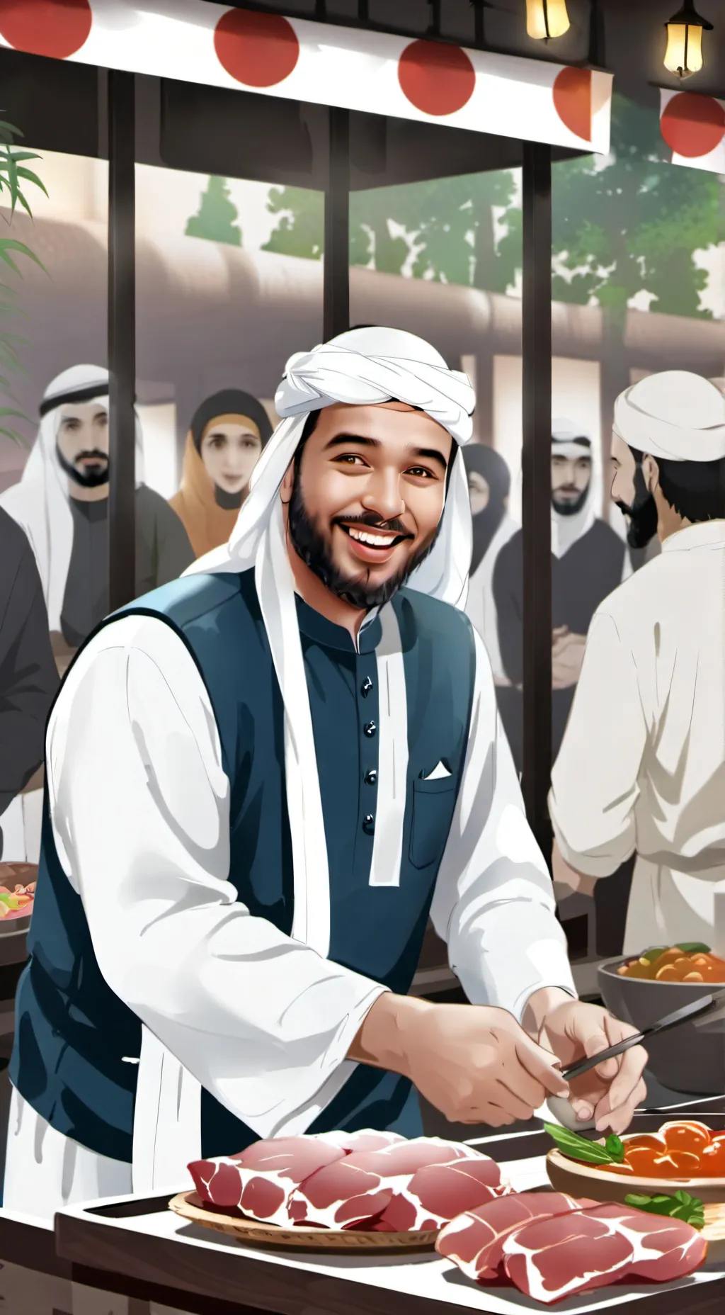 ai character: Allahu background