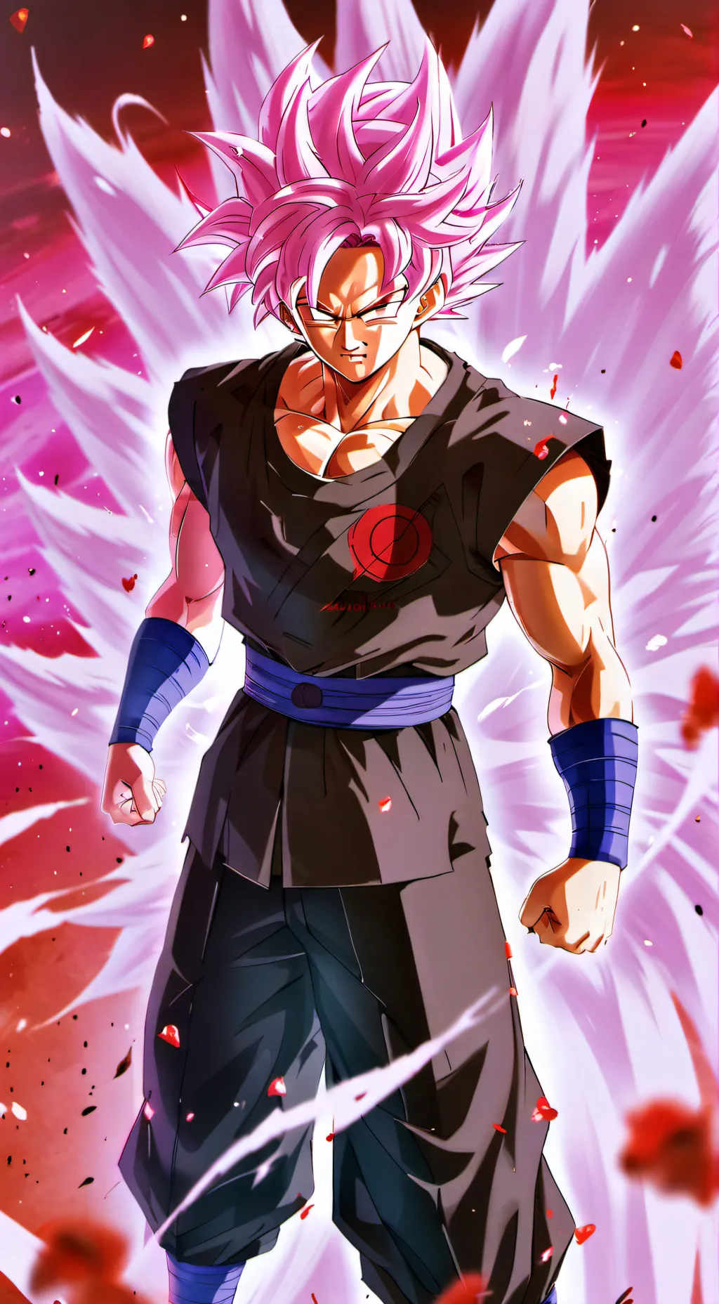 ai character: goku Black  background