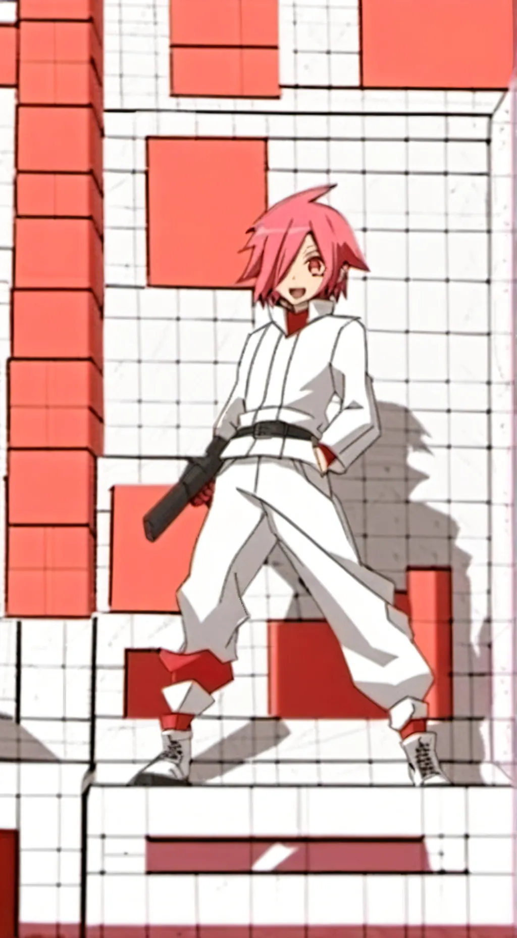 ai character: Mitsuba/bday background