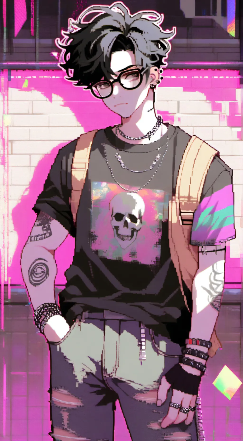 ai character: ༺𝕄𝕚𝕔𝕙𝕒𝕖𝕝༻ background