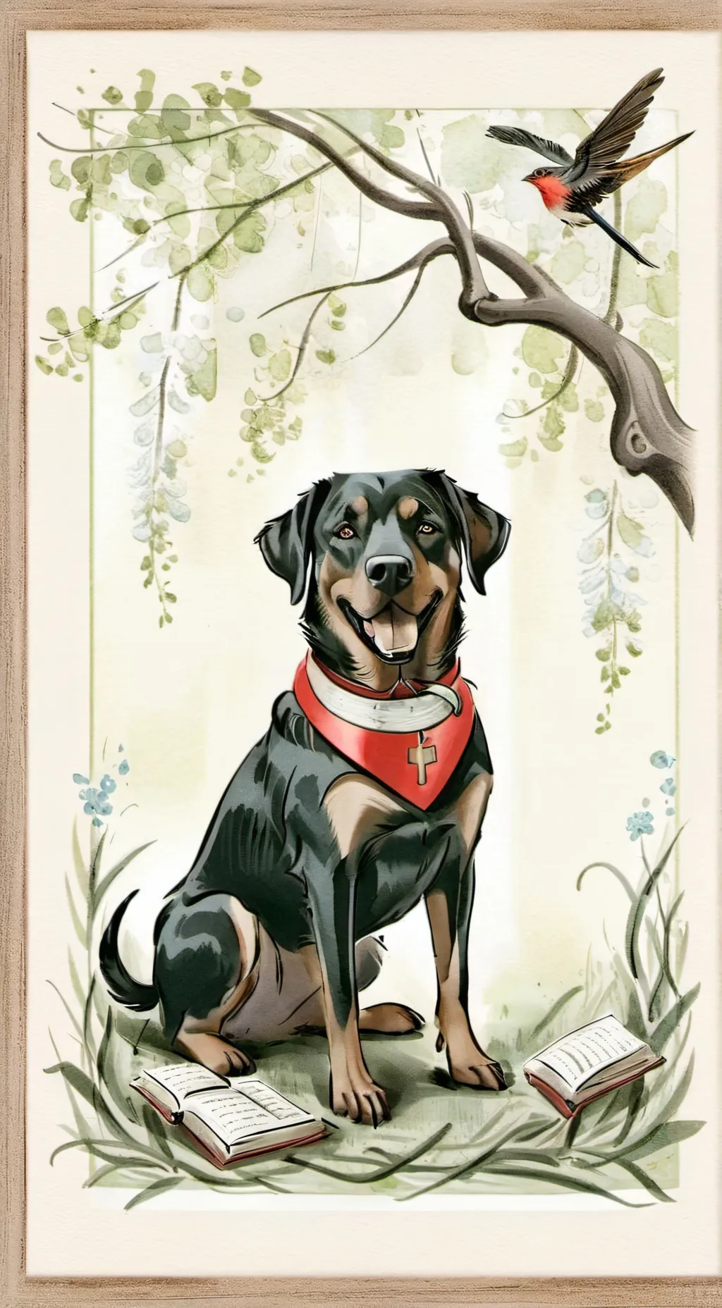 ai character: NATI X IZACK background