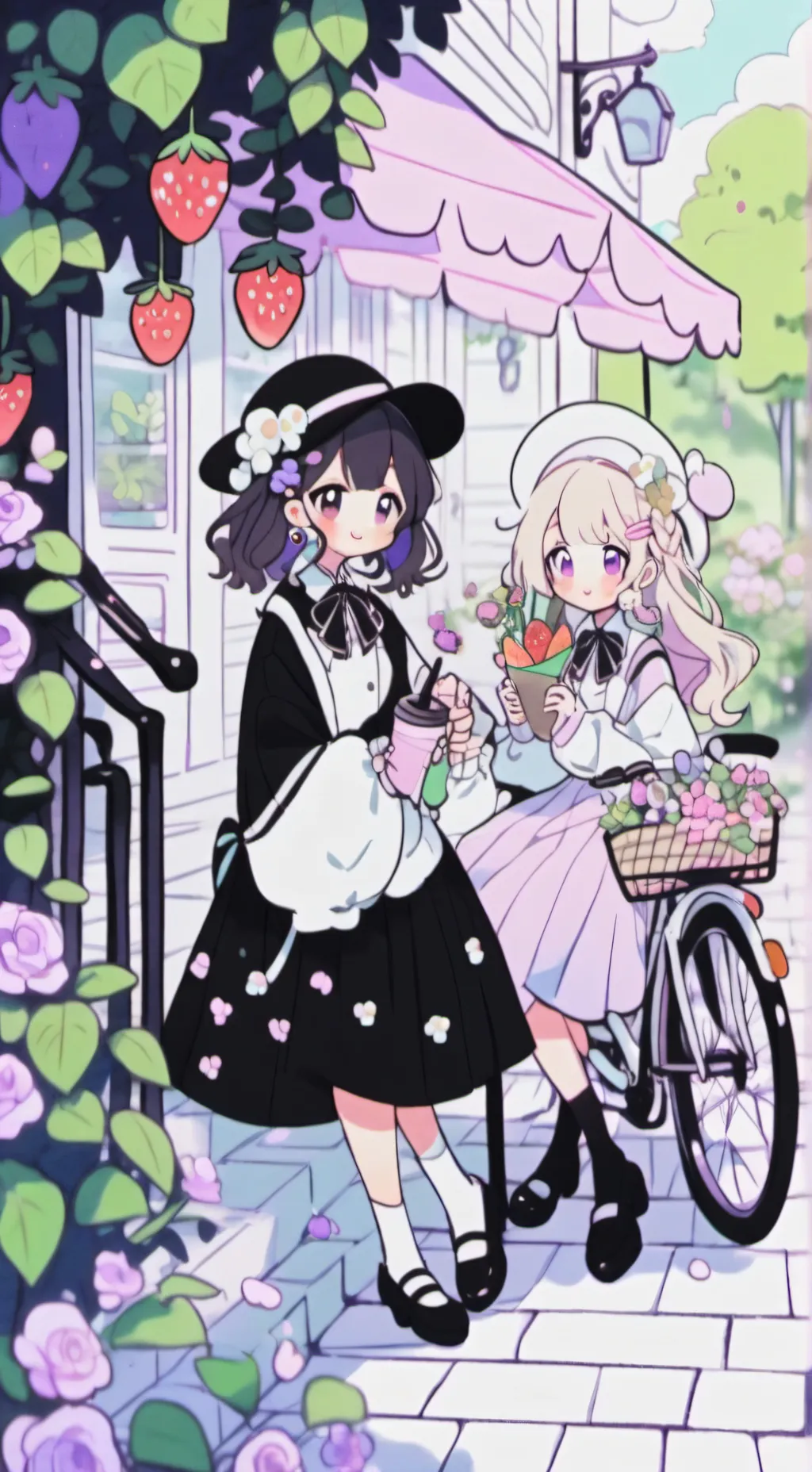 ai character: Alice and emily  background