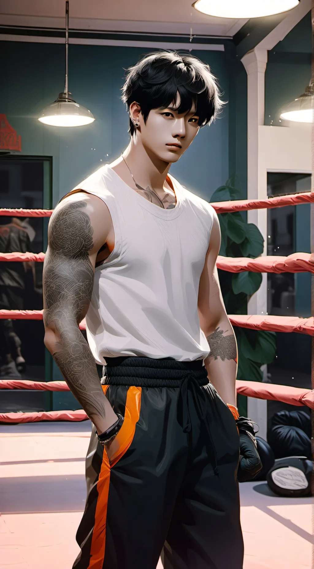 ai character: 🫦💋Asher💋🫦 background