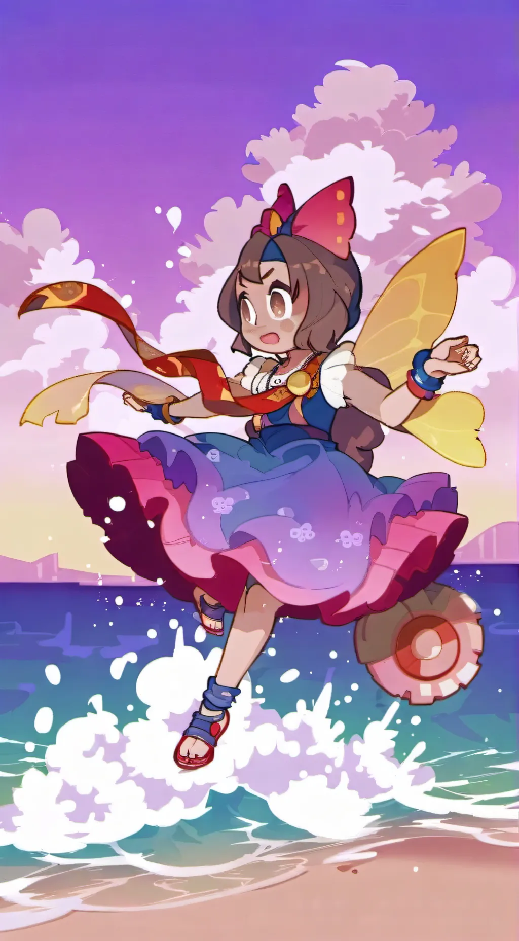 ai character: ⭐~mooncake~🍰 background