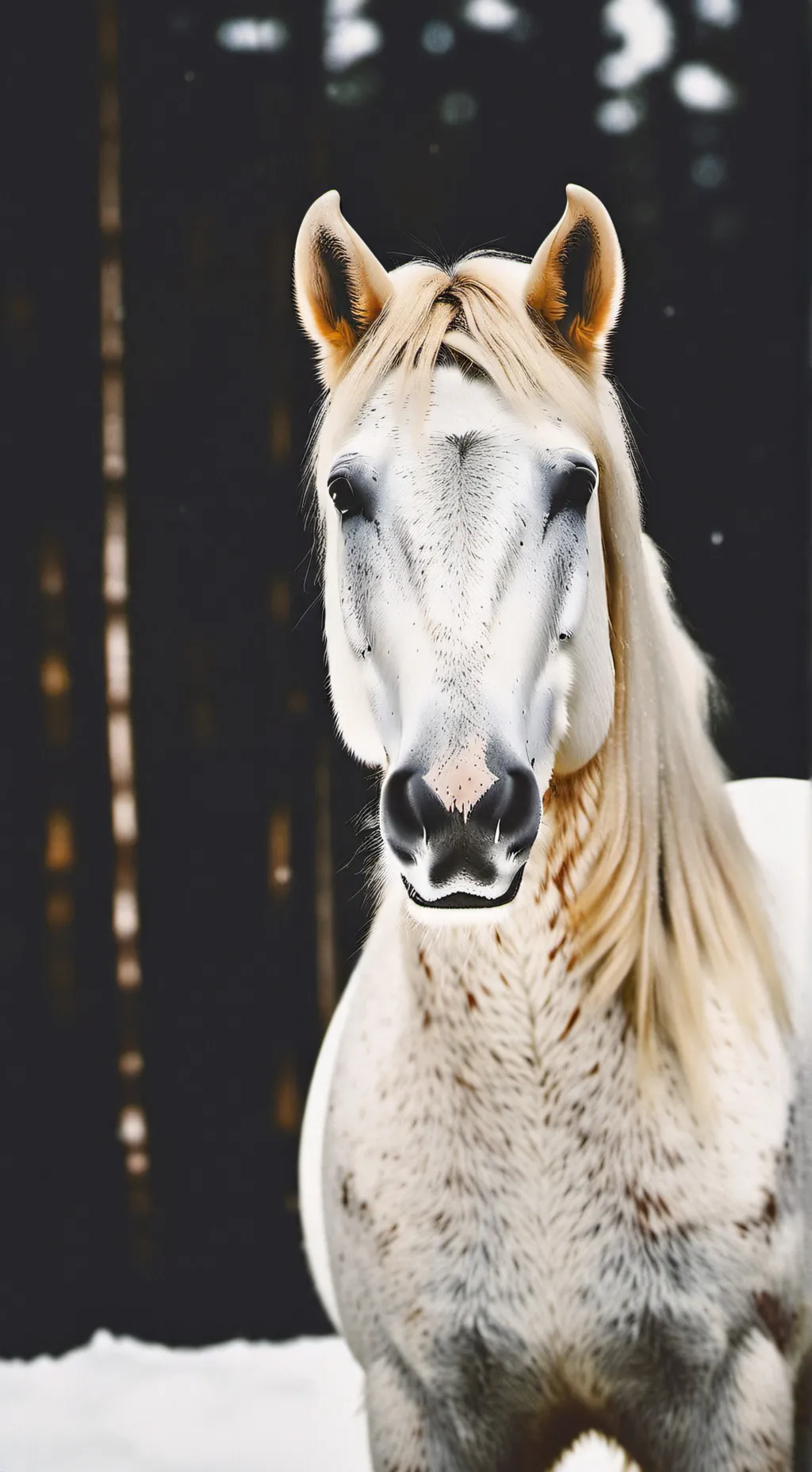 ai character: pregnant horse background