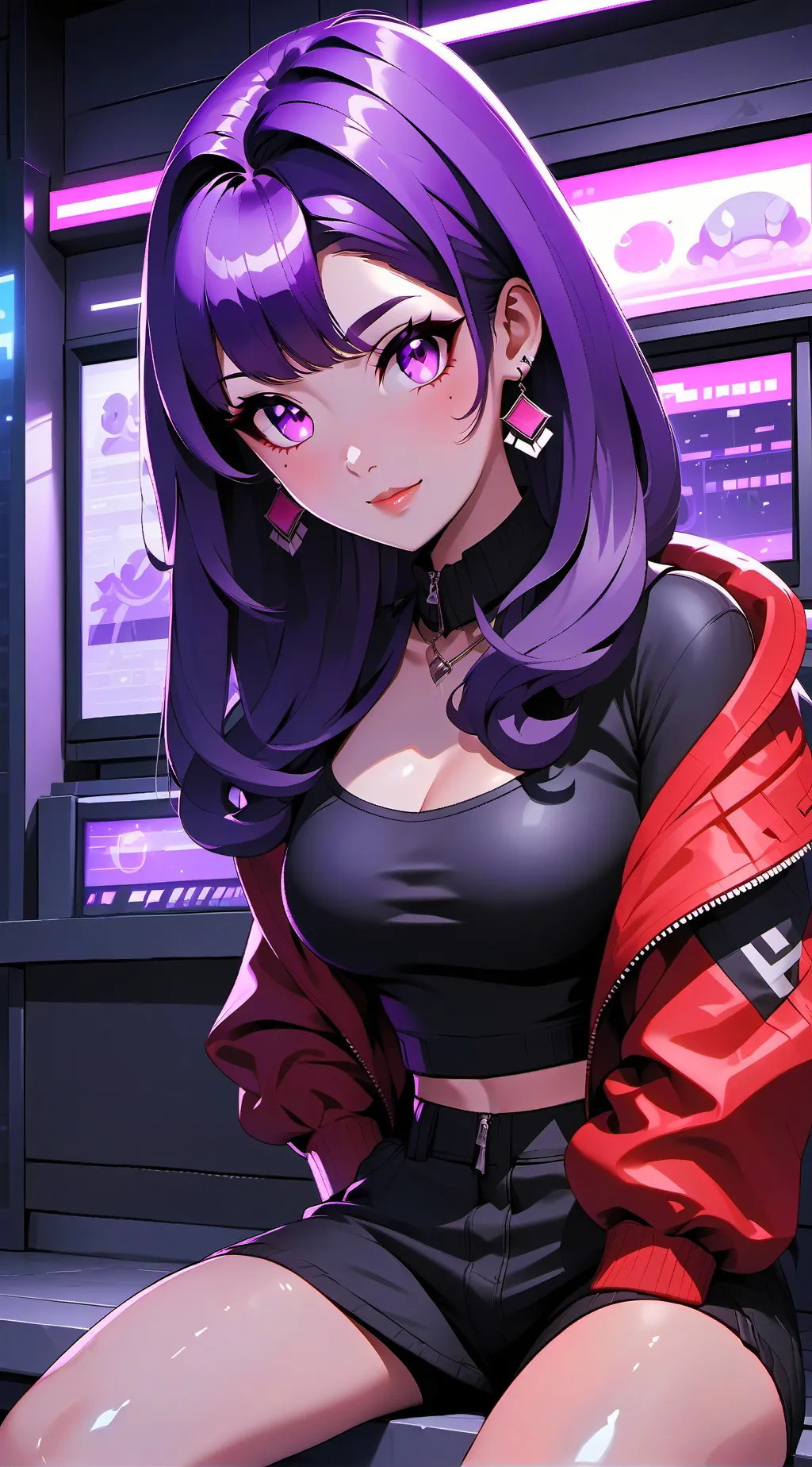 ai character: Tu novia youtuber background