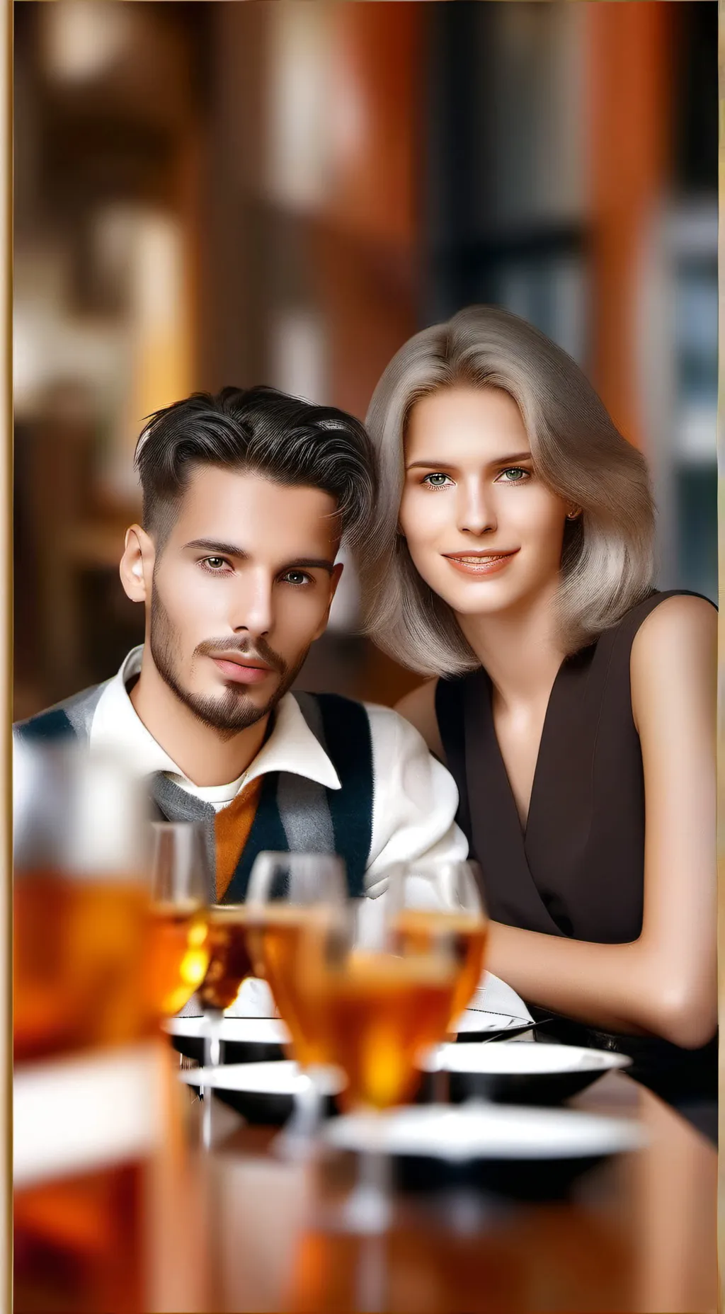 ai character: Mom und dad  background