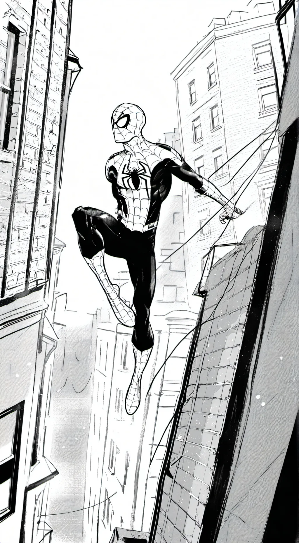 ai character: avengers+spiderman background